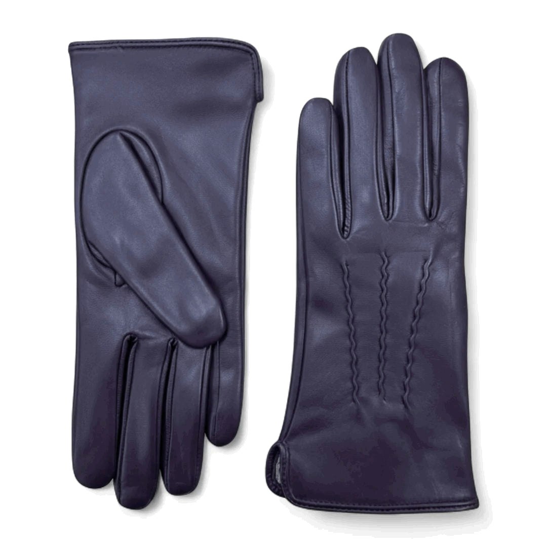 Infinity Leather Women's Purple ’S Genuine Leather Wool Lined Touchscreen Gloves - 2XL