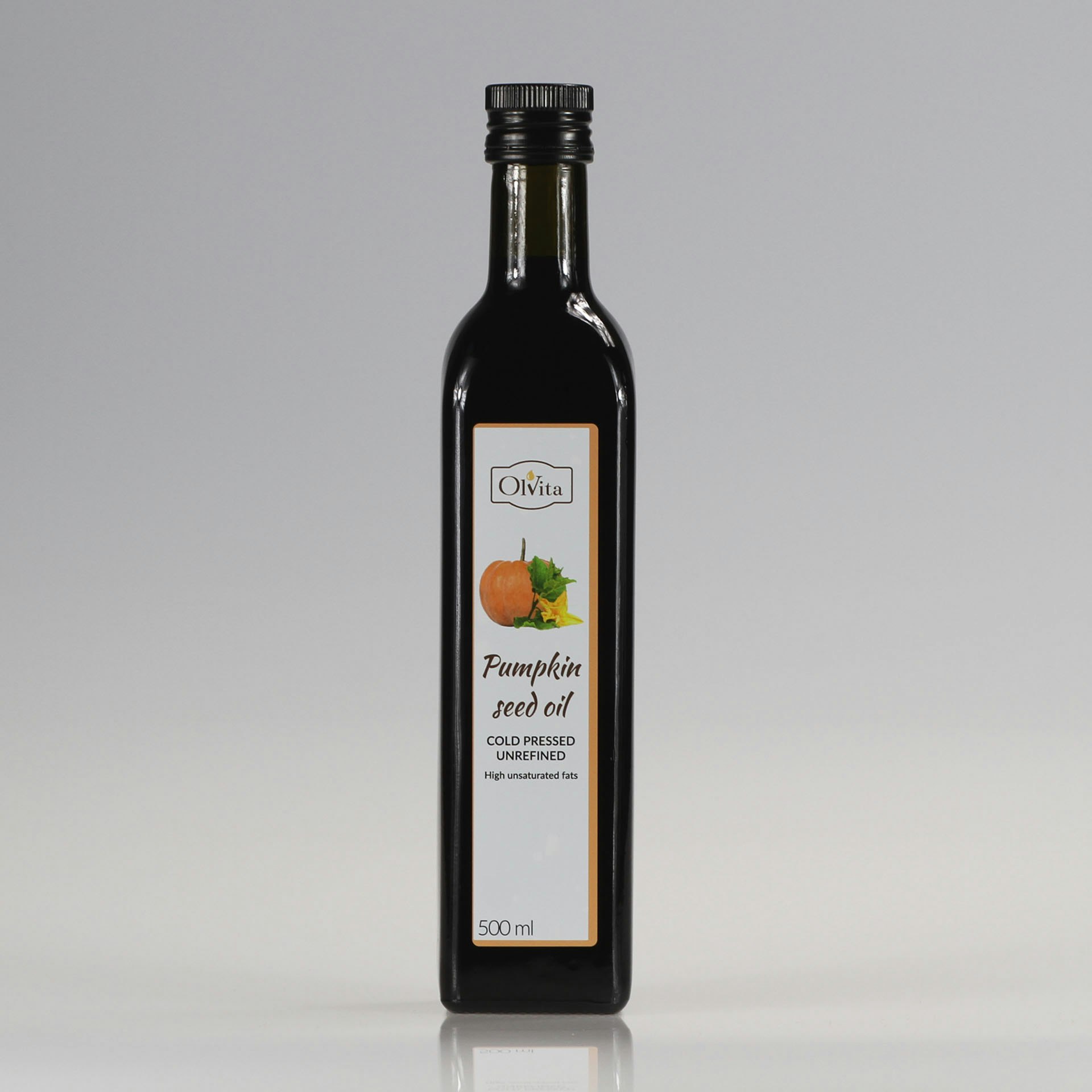 Ol'vita Pumpkin Seed Oil | Cold Pressed | Unrefined - 500 Ml - 1