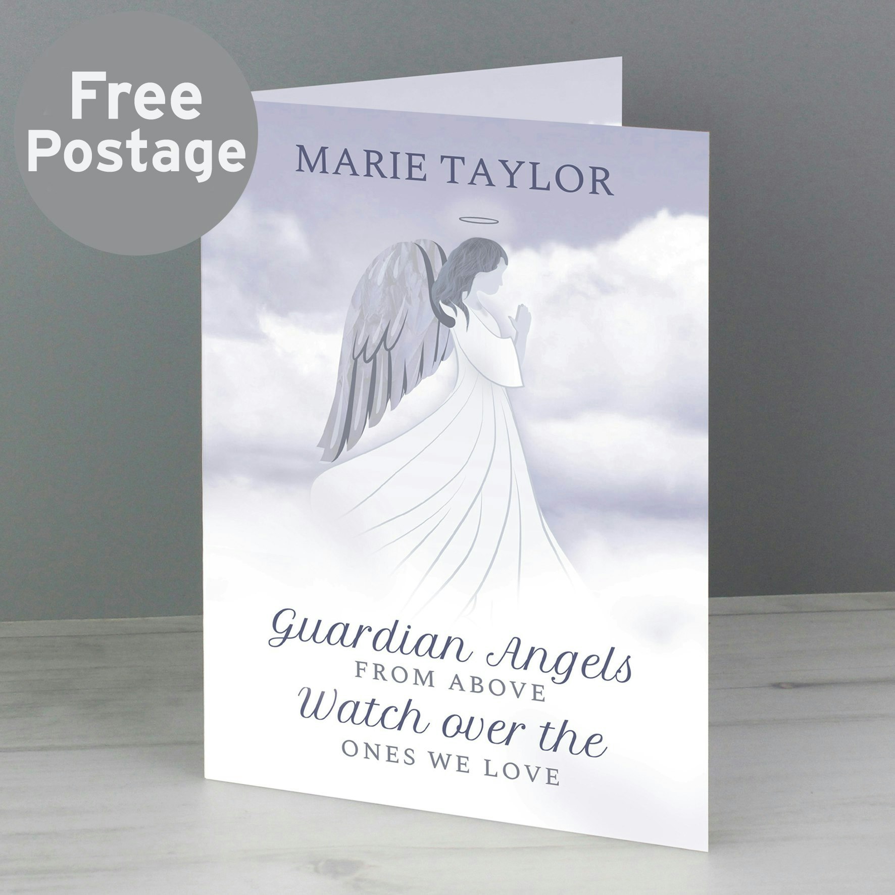 Personalised Memento Company Personalised Guardian Angel Card
