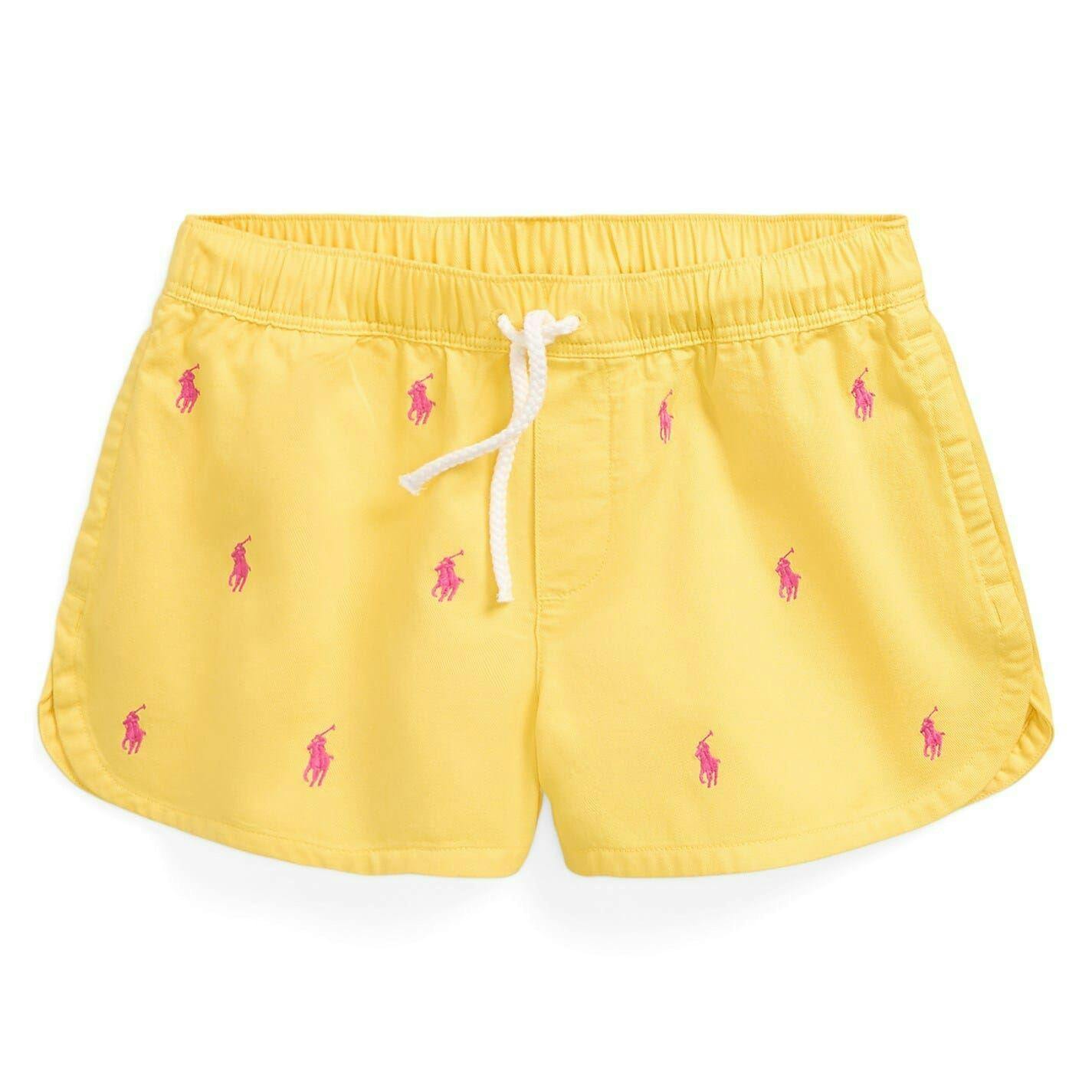 Ralph Lauren Yellow Kids Polo Shorts - Signal - 6 Years - Signal - 100% Cotton