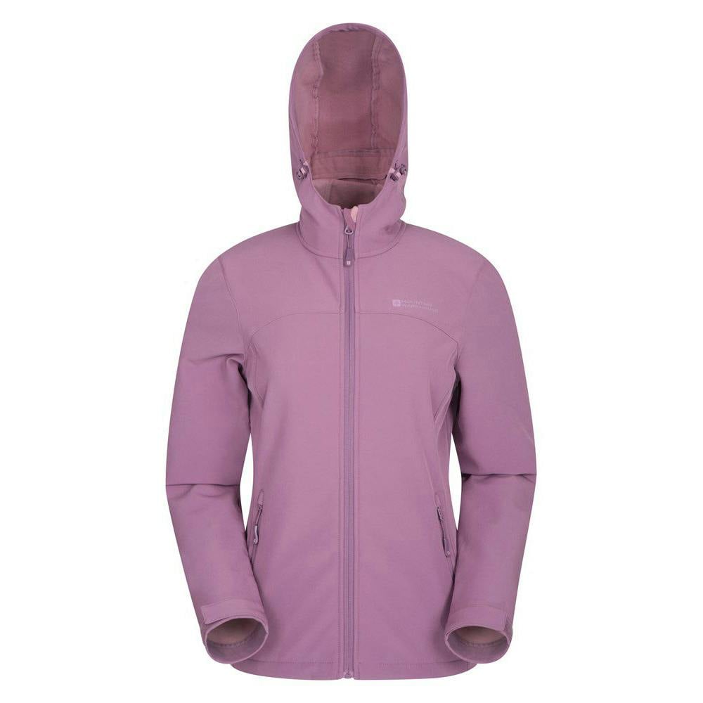 Mountain Warehouse Women's Purple / Exodus Breathable Soft Shell Jacket - Dusky - 20 Uk - Dusky - 93% Polyester/7% Elastane