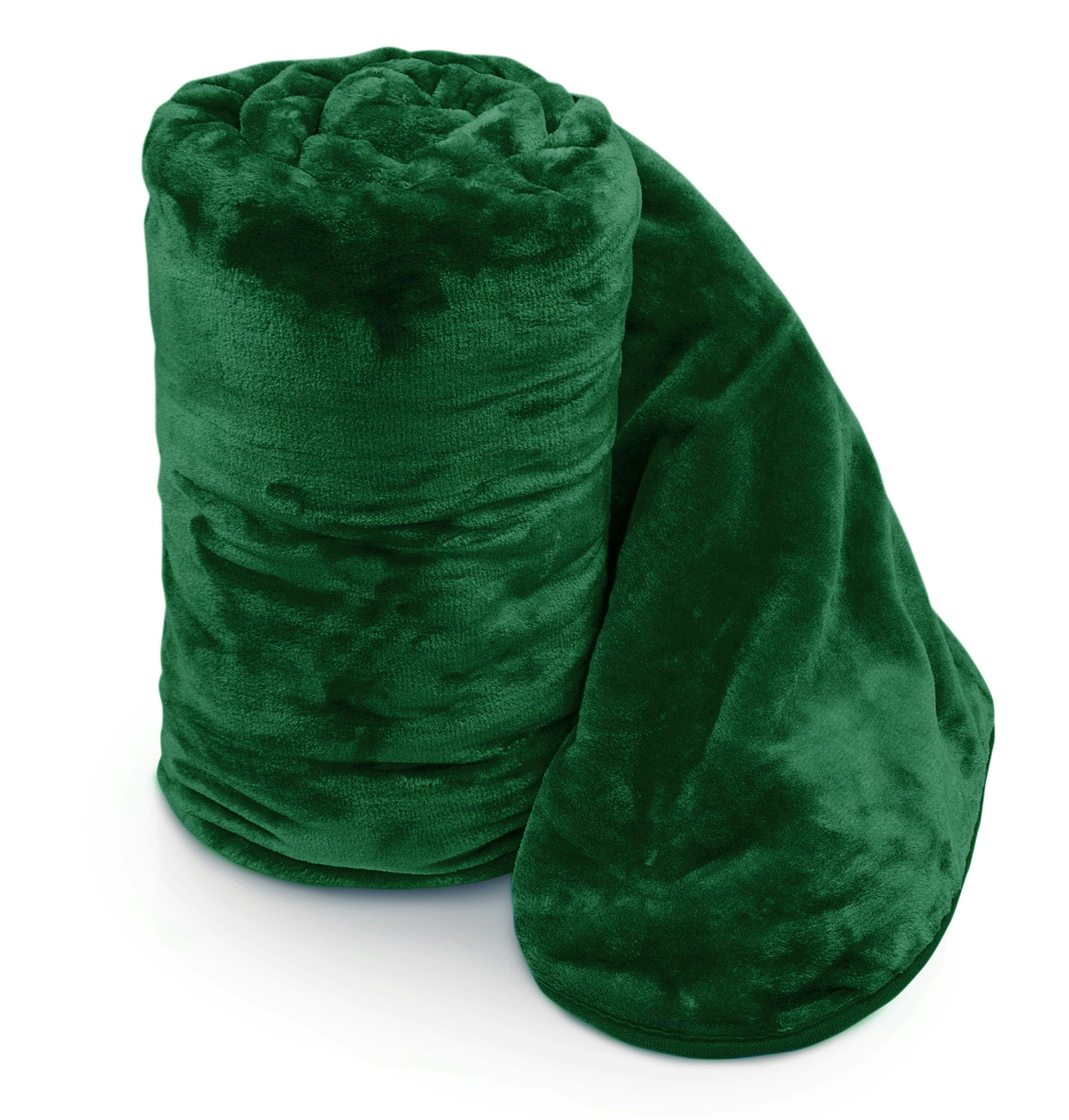Velosso Faux Mink Thick Heavy Blanket - 200Cm X 240Cm - Emerald
