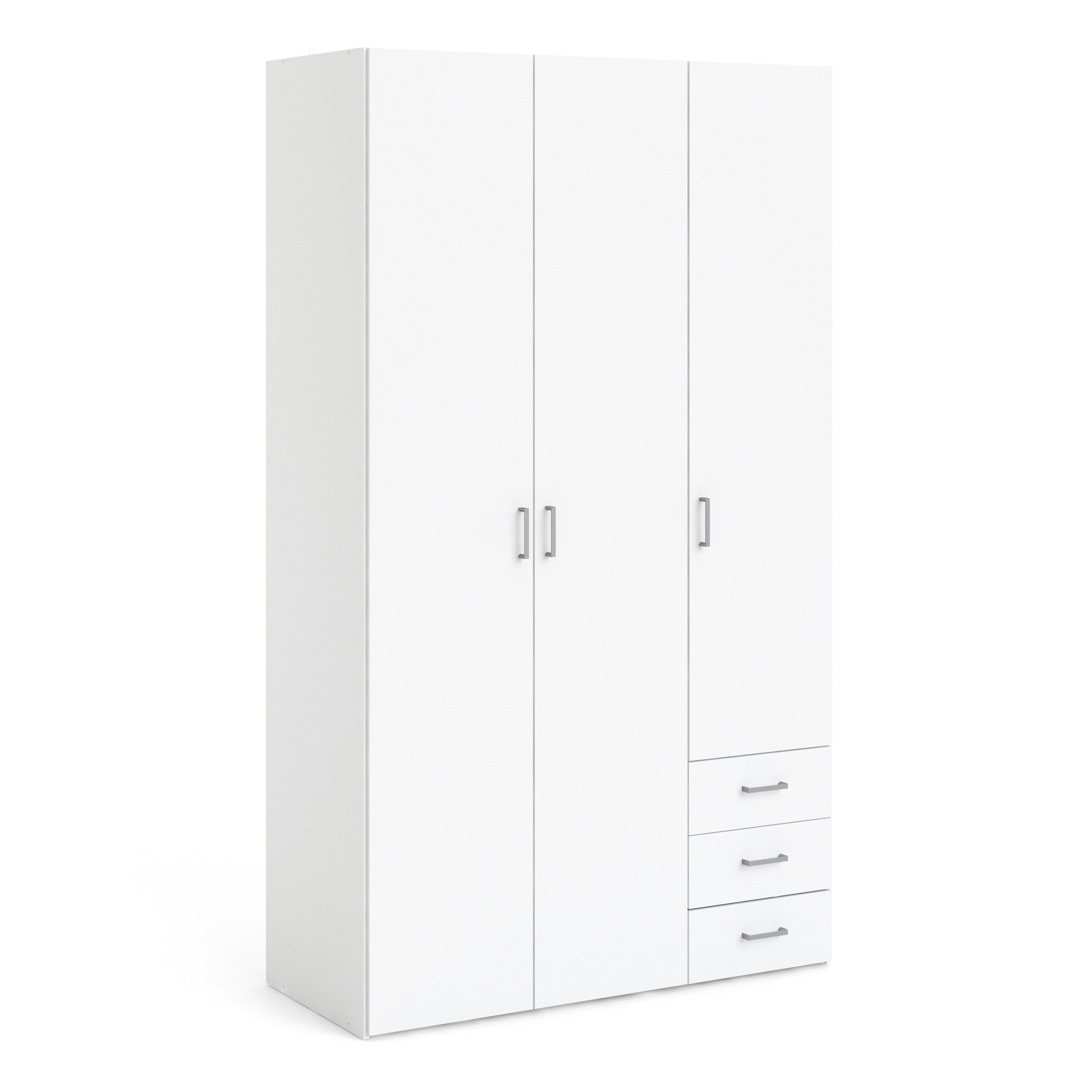 Rackhams White Space Wardrobe - 3 Doors 3 Drawers In 2000 - Malemine - 1
