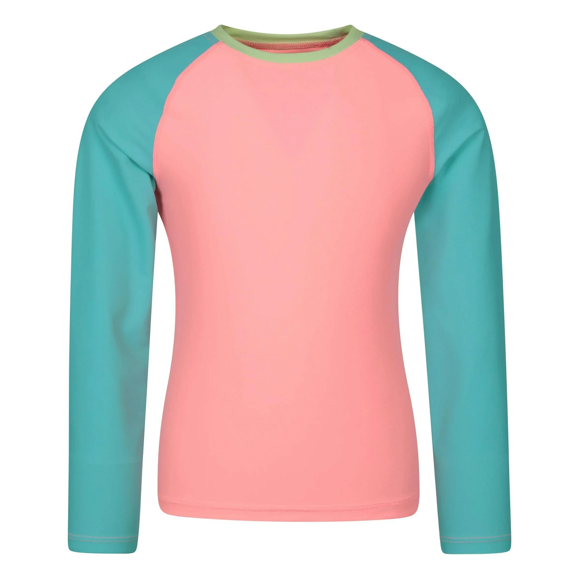 Mountain Warehouse Turquoise Kids Long-Sleeved Rash Top - 13 Years - 100% Mixed