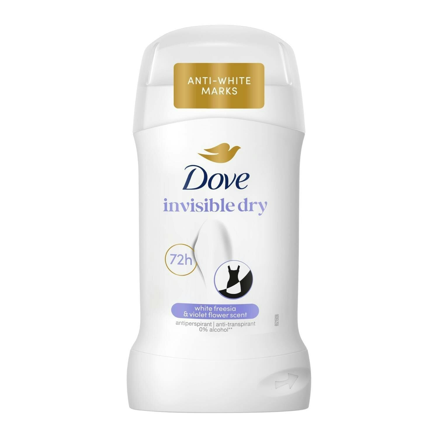 Dove White Invisible Dry Anti-Perspirant Deo Stick 50Ml 12 Pack, 72H Sweat Protection