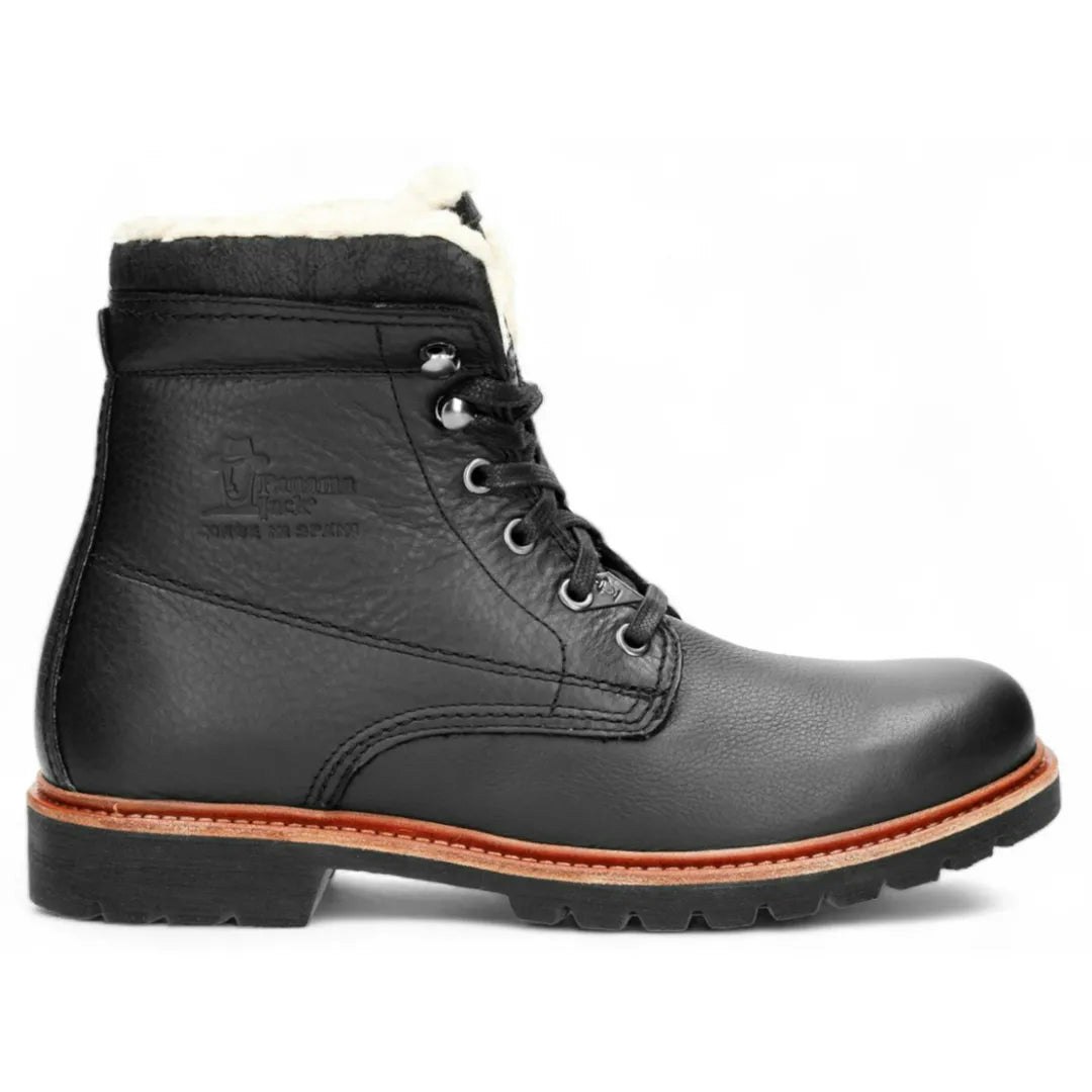 Panama Jack Men's Black P03 Aviator - Leather Ankle Boots - Uk 8