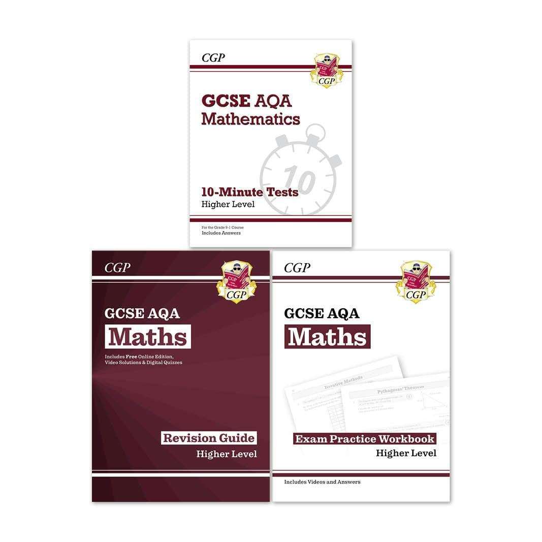 Coordination Group Publications Ltd (Cgp) Cgp Gcse Maths Aqa Higher Level Exam Guide 3 Books Collection Set (Includes Online Edition, Videos & Quizzes)- Paperback - Image 4