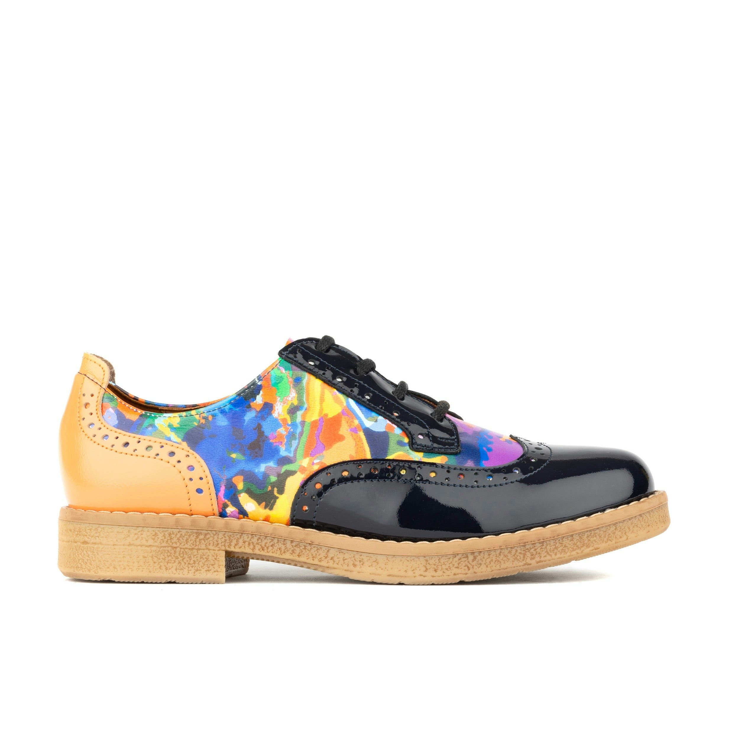 Embassy London Women's The Artist - Summer Colours - Derby Leather Shoe In Vibrant Colour - Uk 5.5 / Eu 38.5 / Us 7.5