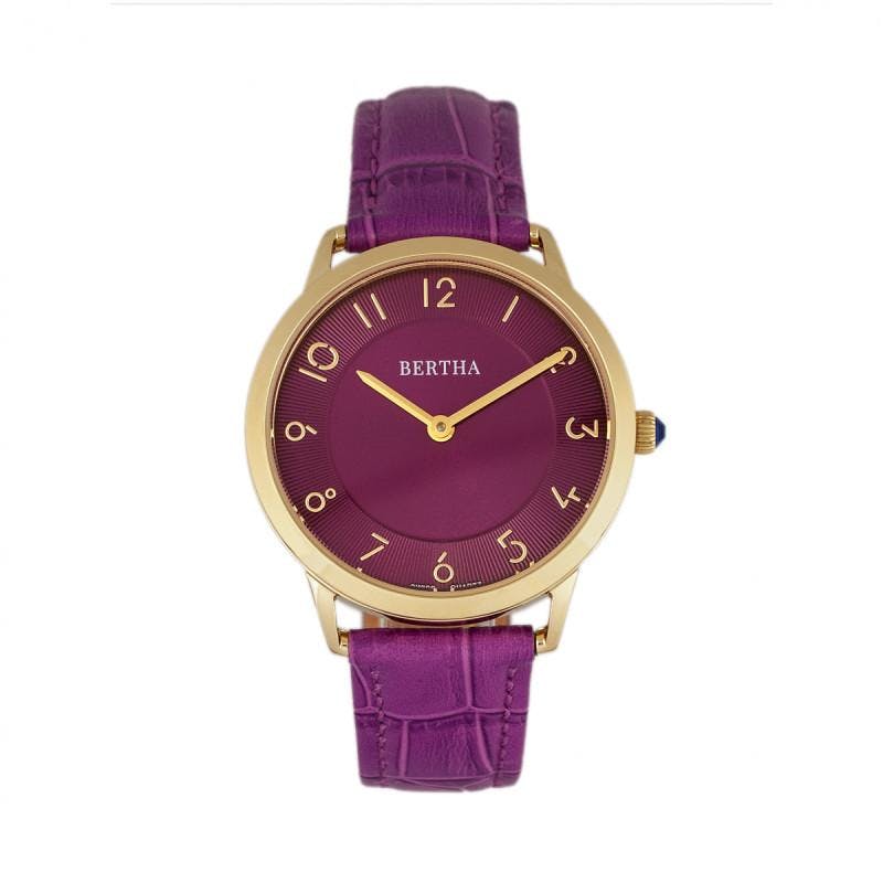 Bertha Women's Gold/Fuchsia Abby Swiss Watch