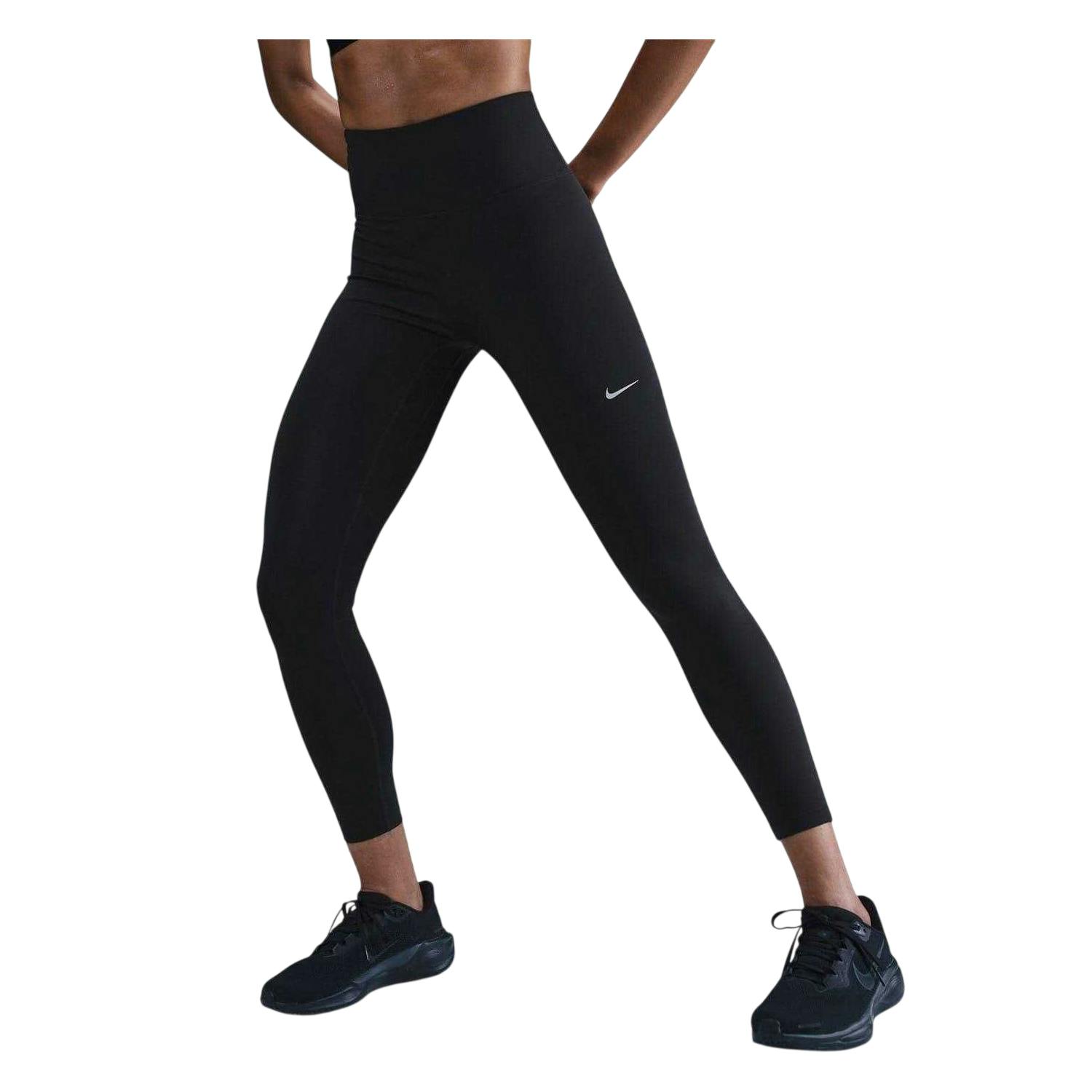 Nike Women's Black Tempo High Waist 7/8 Leggings - 18 Uk - 80% Polyester/20% Elastane