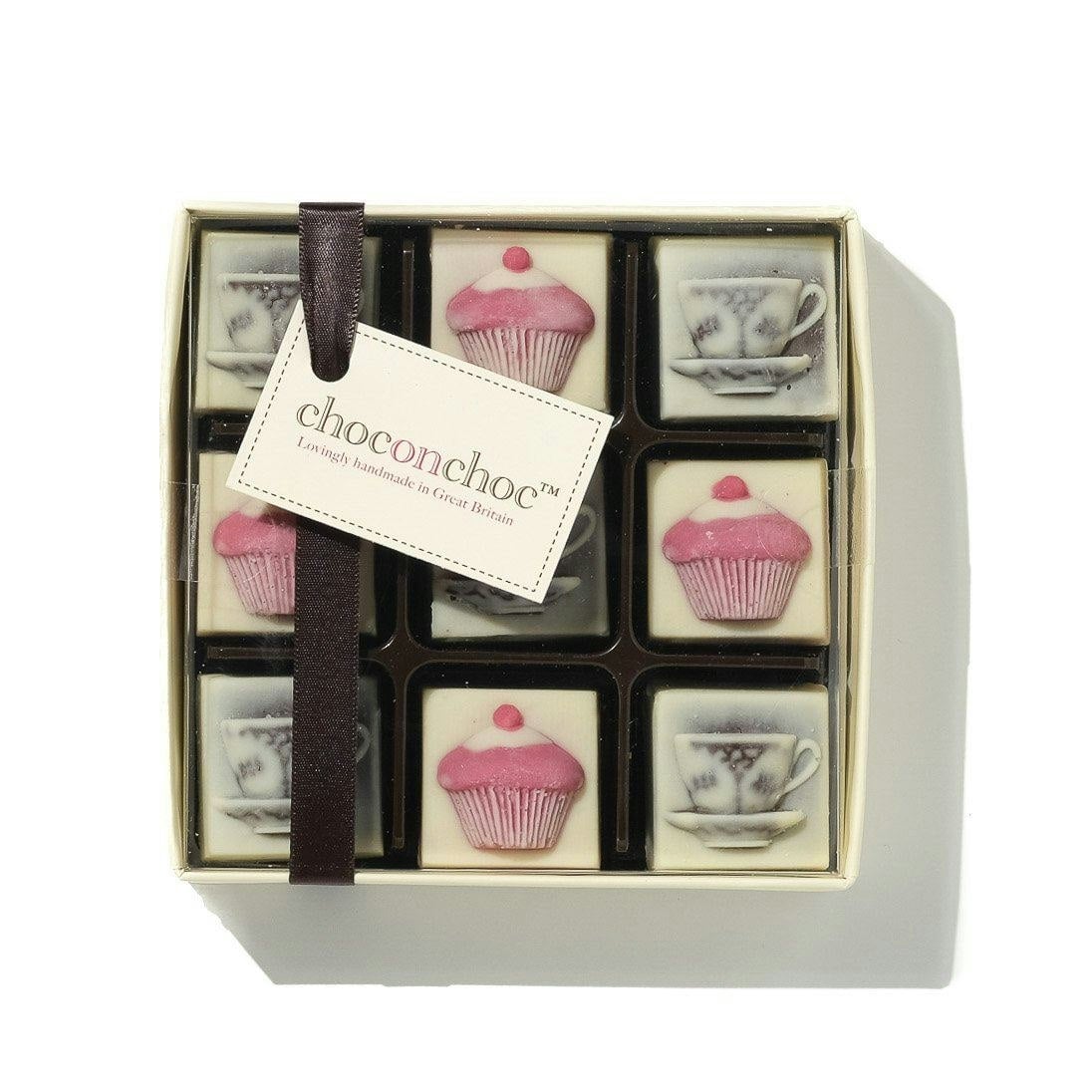 Choc On Choc Dark/White Chocolate Tea Cups And Cakes