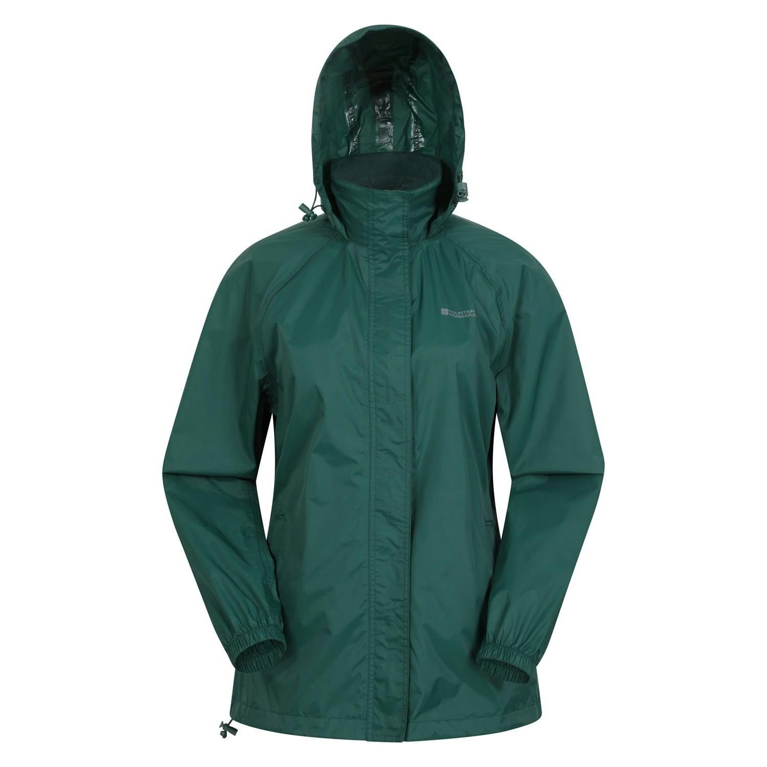 Mountain Warehouse Women's Dark/Green Pakka Ii Waterproof Jacket - 16 Uk - 100% Polyester