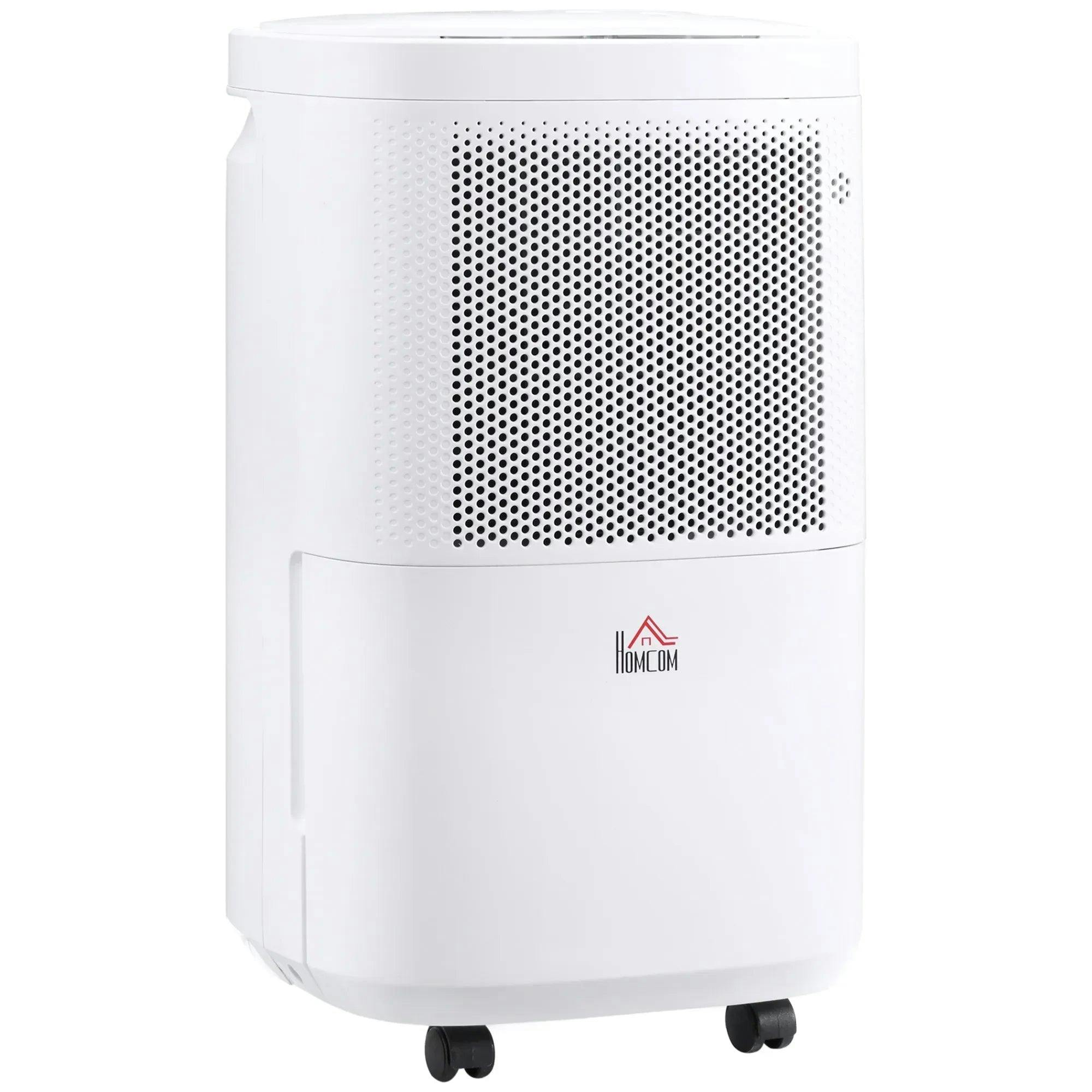 Homcom Unisex White 10L Per Day 2.2L Portable Dehumidifier With Wifi Smart App Control In - Image 9