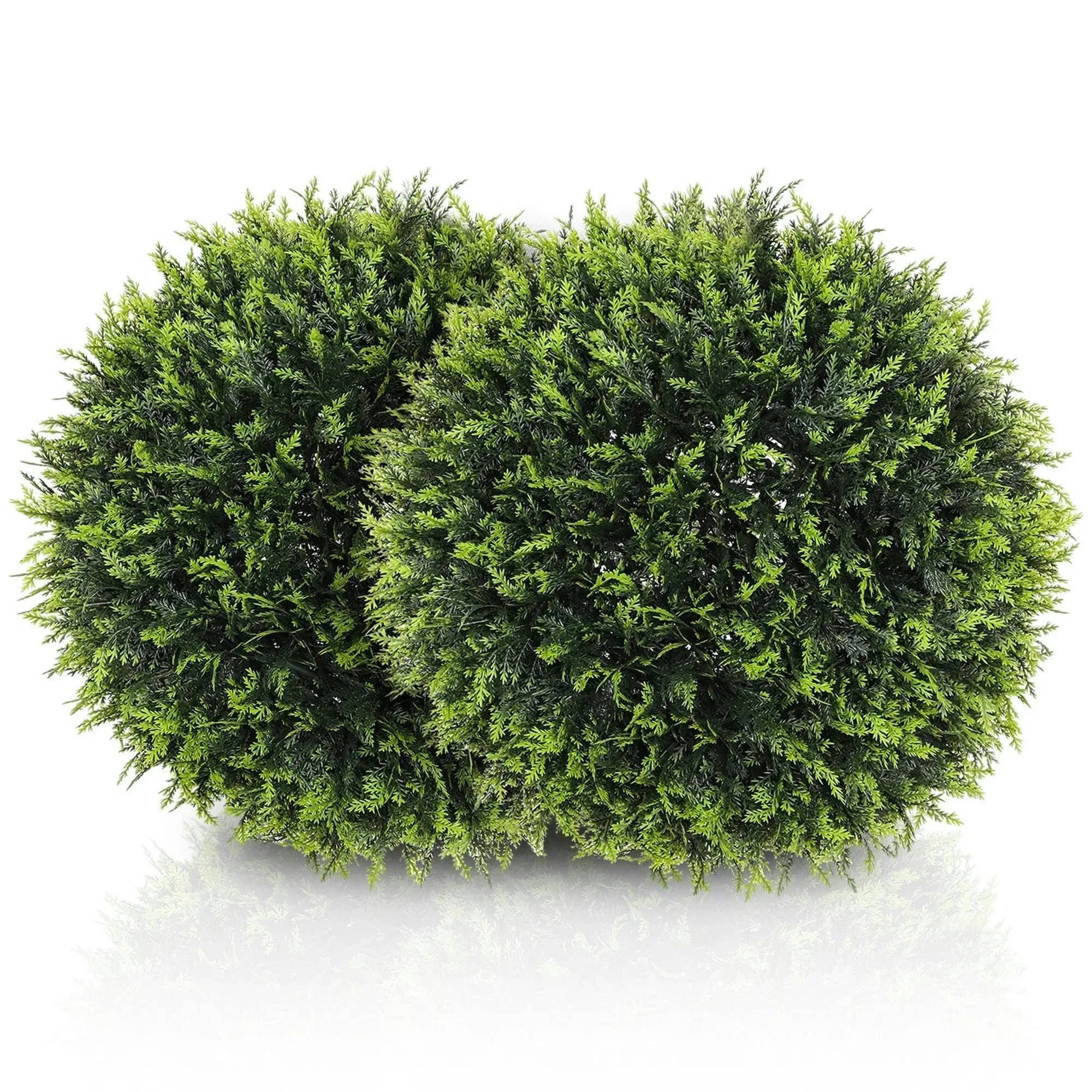 B&Q - Set Of 2 Artificial Plant Topiary BallsFaux Plants For DecorGreen - Image 7