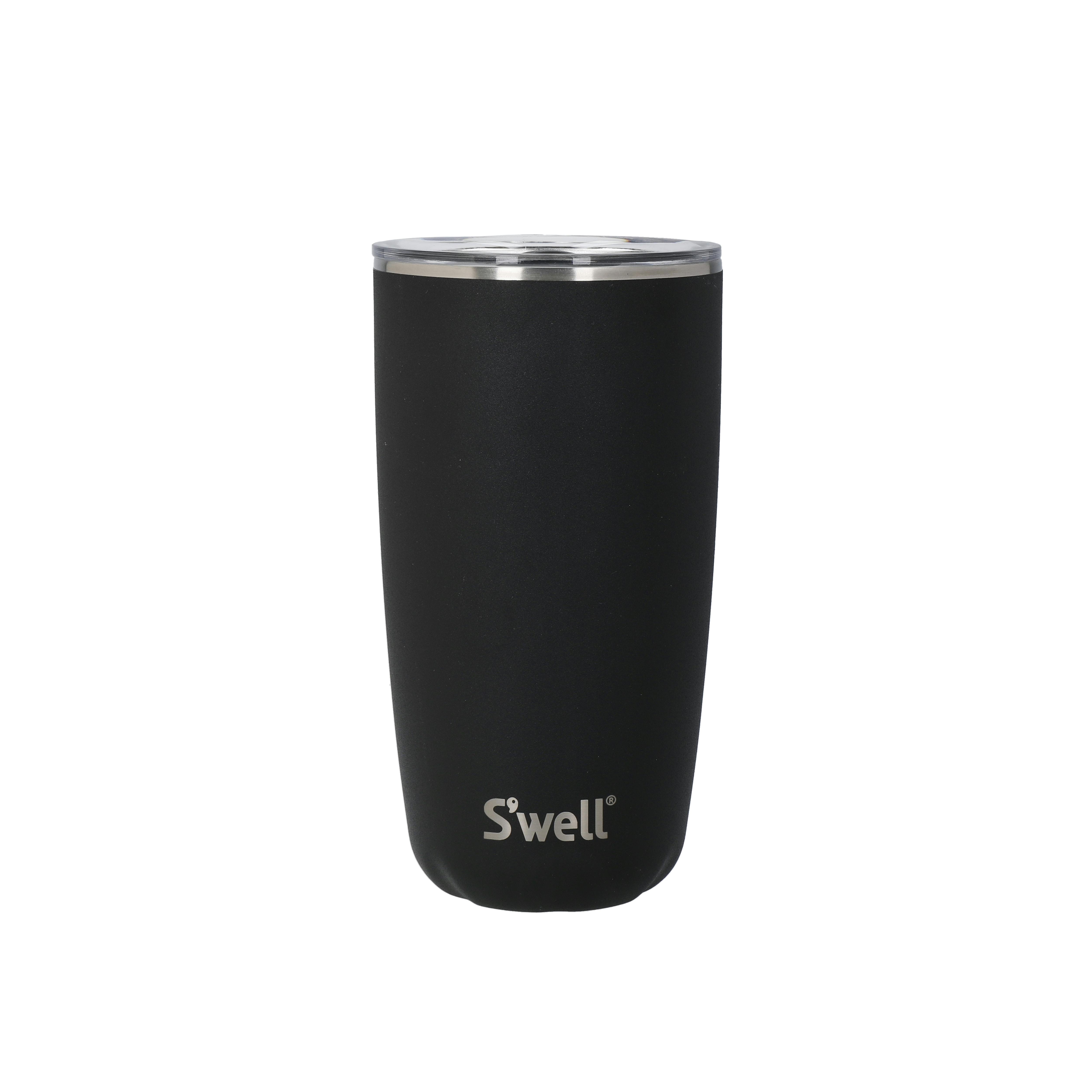 Rackhams Onyx/Black Tumbler With Lid, 530Ml - Stainless Steel - Food Flask