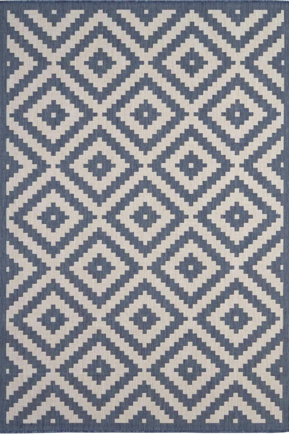 Rackhams Blue Ecology Outdoor Rug | 100Blu - 160X230 Cm