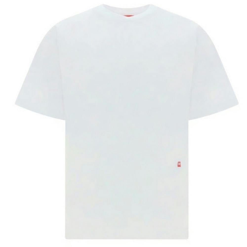 Diesel Unisex White Adult Graffiti Logo T-Shirt - M - 100% Cotton