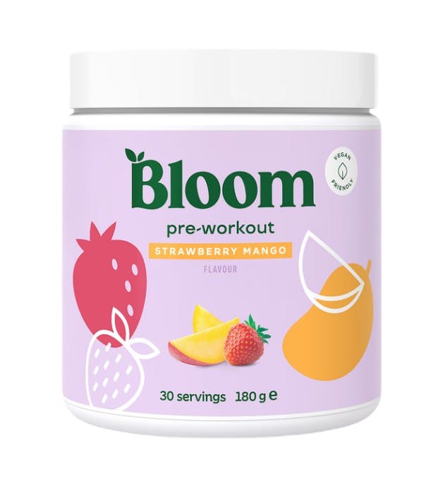Bloom Green Pre-Workout Strawberry Mango 186G - Image 2
