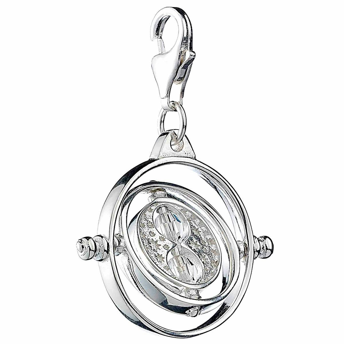 The Carat Shop Silver Harry Potter Sterling Time Turner Clip On Charm With Crystal Elements