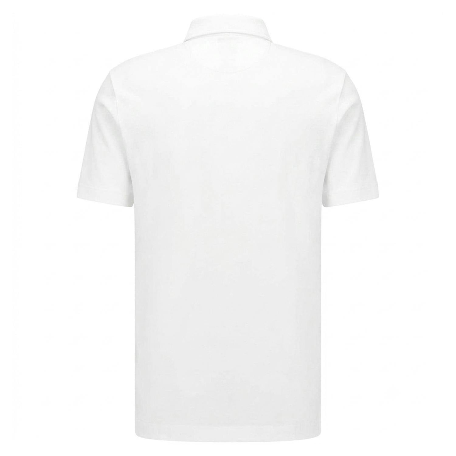 Boss Men's White 30 Slim Polo Shirt - 3XL - 100% Cotton