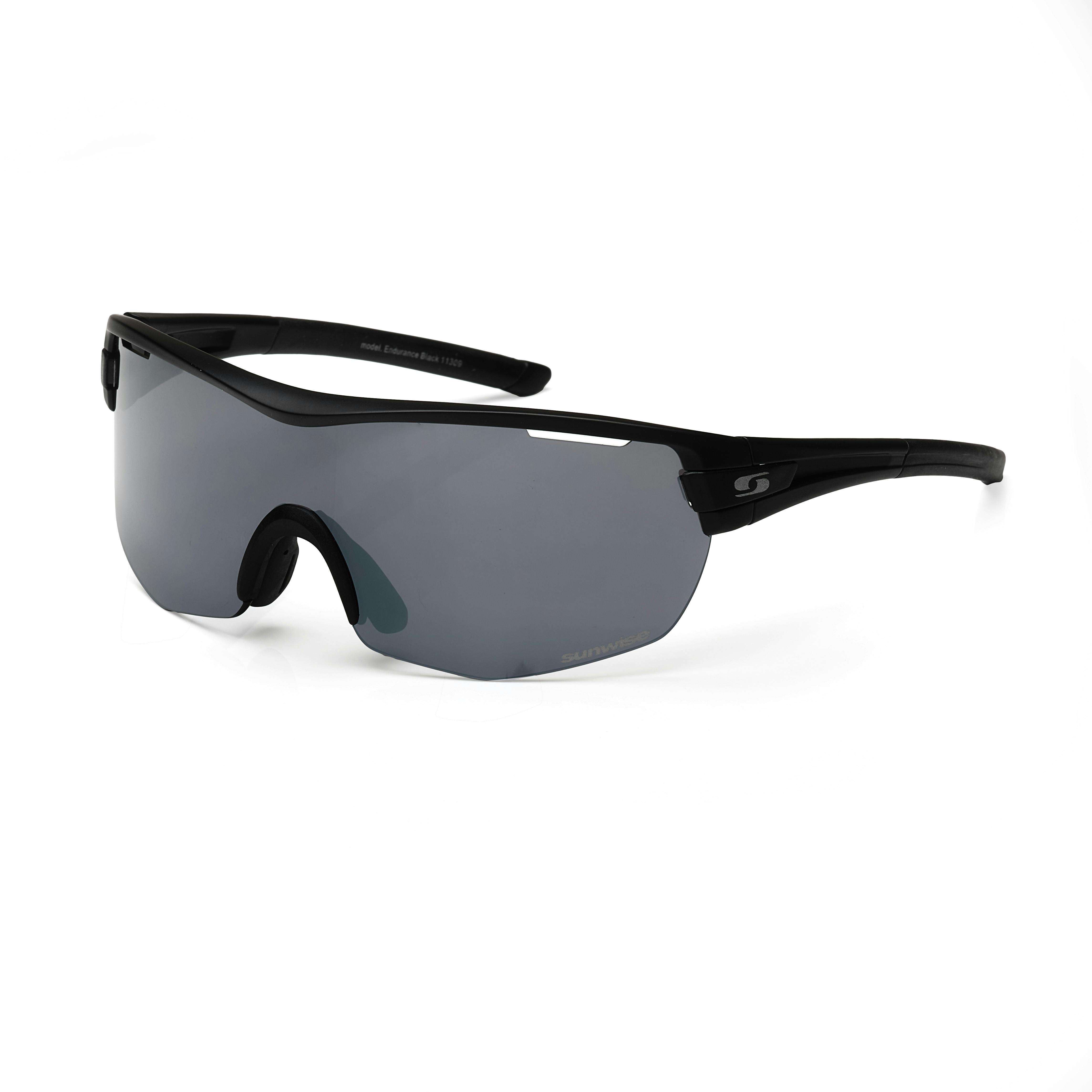 Sunwise Black Endurance Anti-Fog Sports Sunglasses