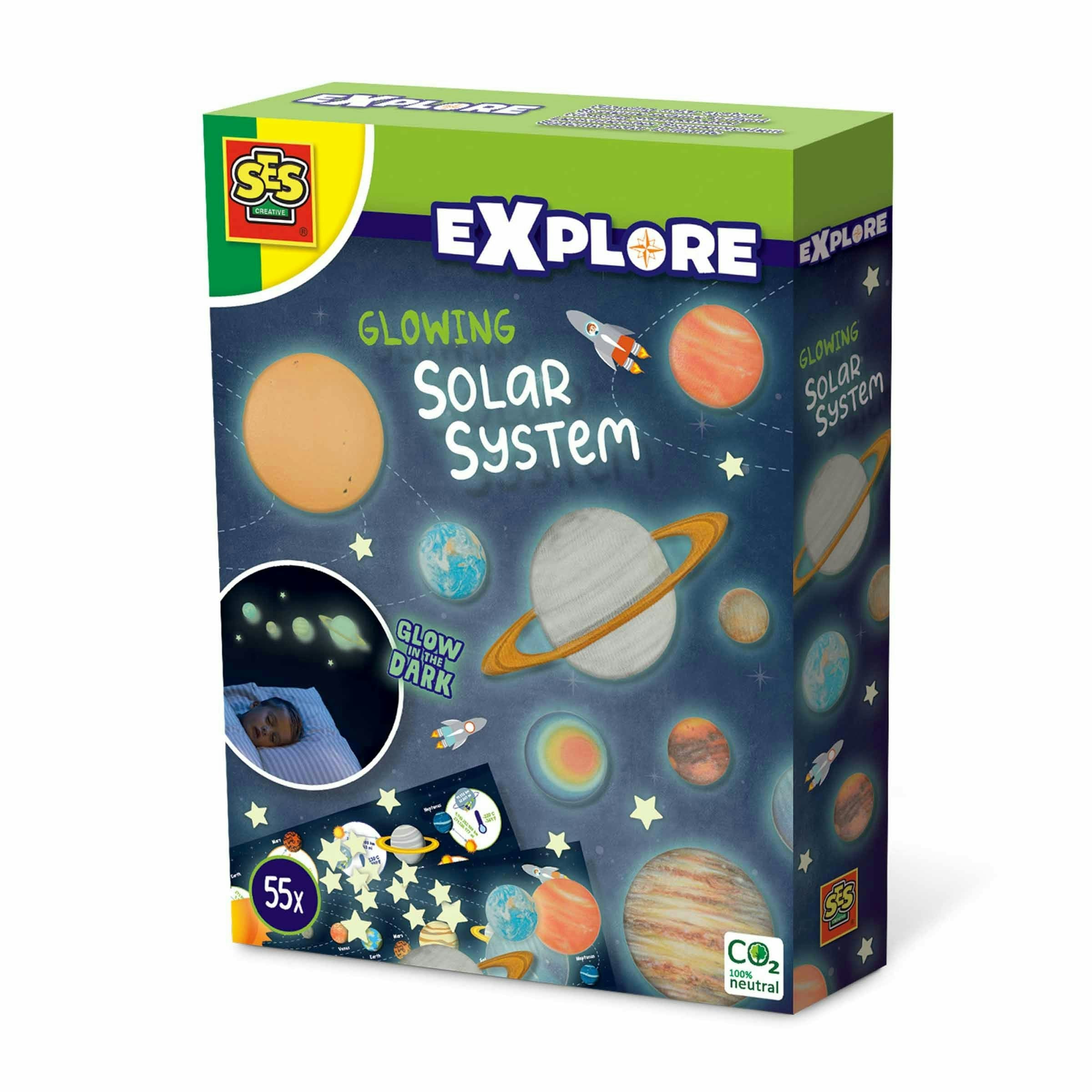 Ses Creative Dark Glowing Solar System
