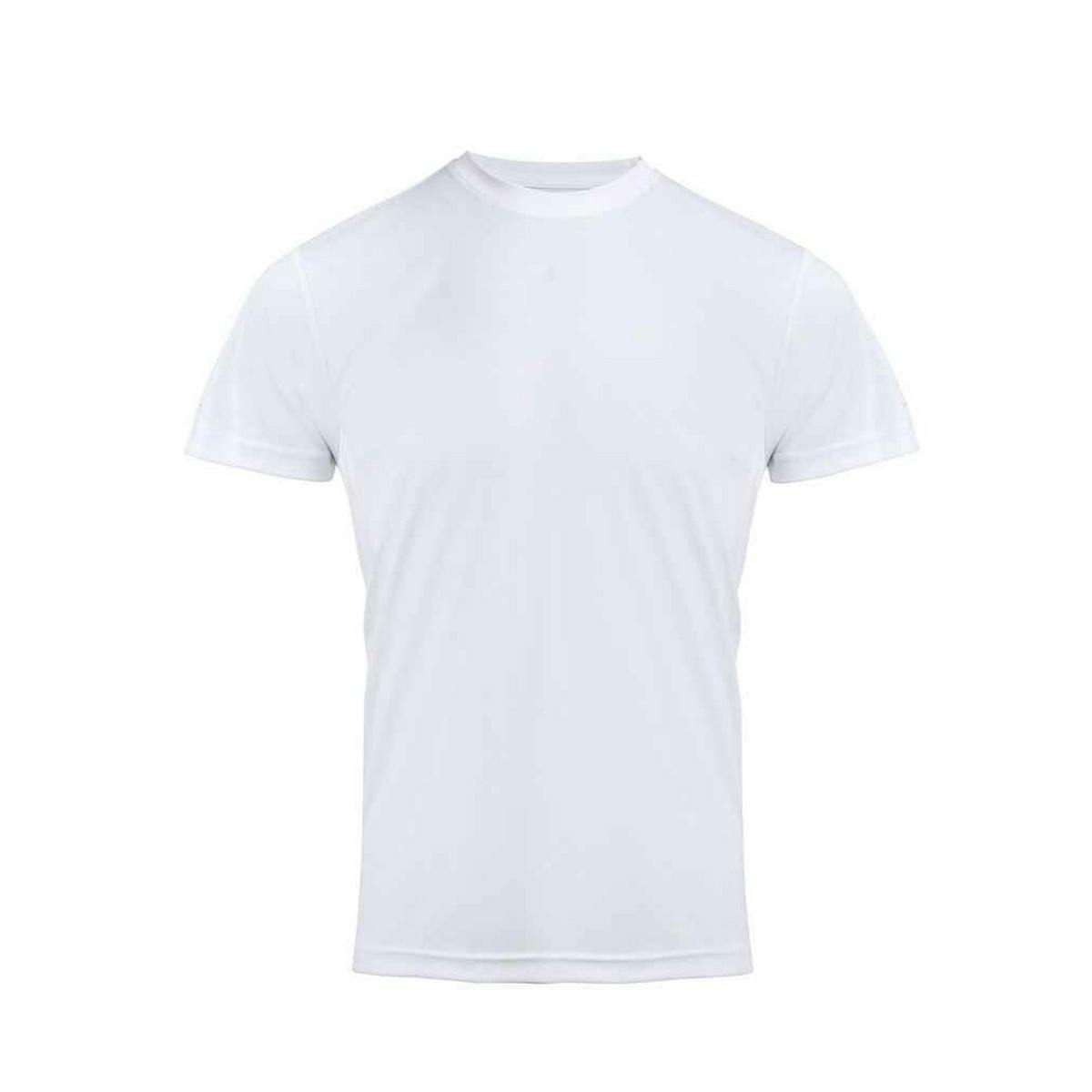 Premier (4Xl, White) Mens Coolchecker Chef T-Shirt - Image 2