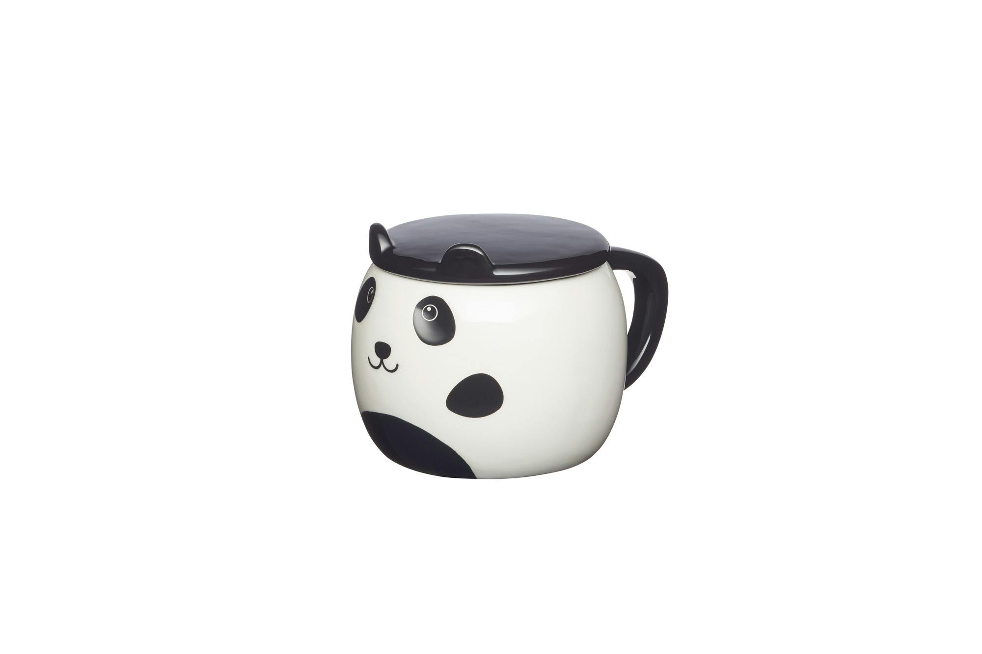 Rackhams Black Large Ceramic Panda Shaped Mug / Tea Cup - Ceramic - Mug