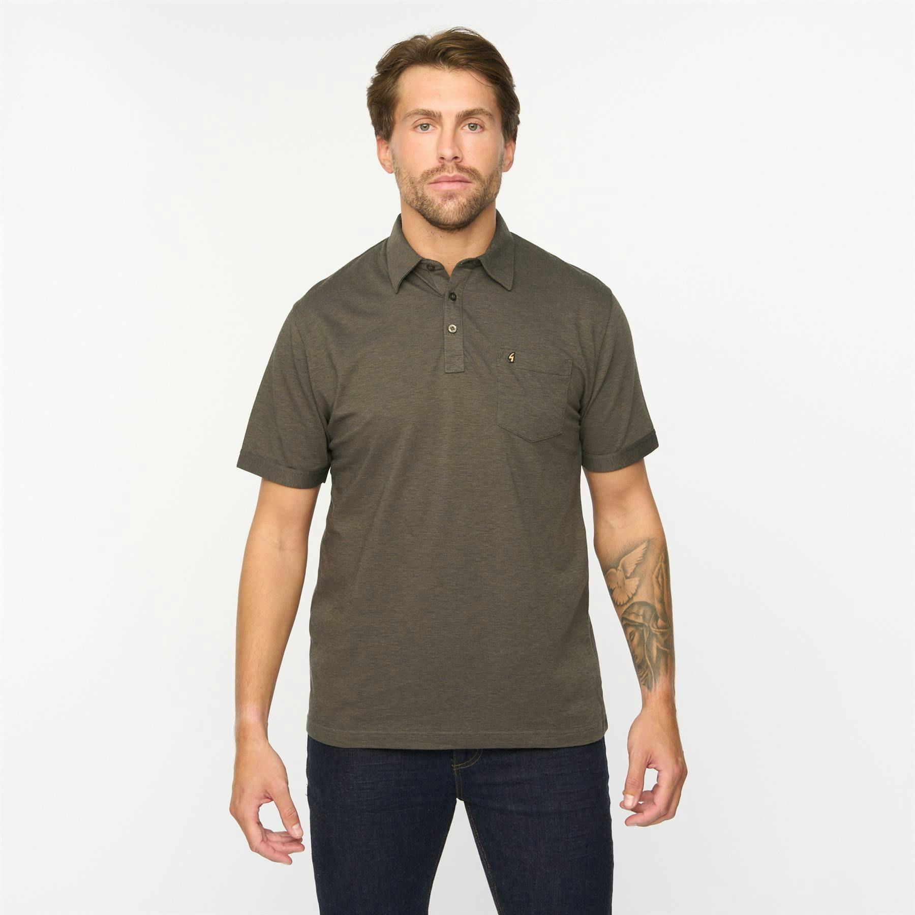 Gabicci G55z17 Plain Oxford Jersey Shirt Classic Ivy - S