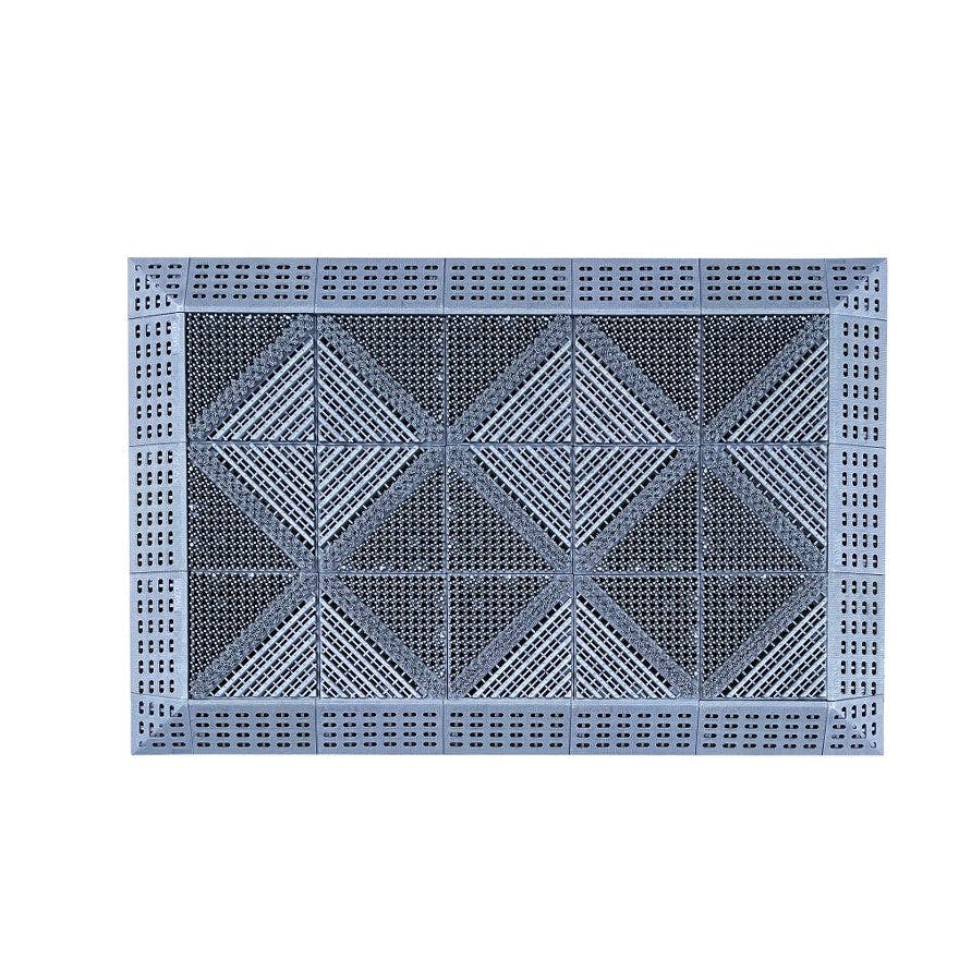 Rackhams Heavy Duty 3 In 1 Brush Doormat - 5X3 (90X60cm)