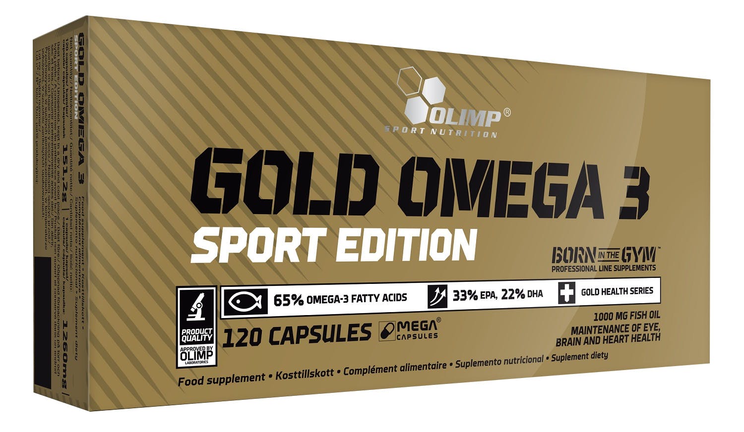 Olimp Gold Omega-3 Sport Edition Supplement, Pack Of 120 Capsules - Image 5