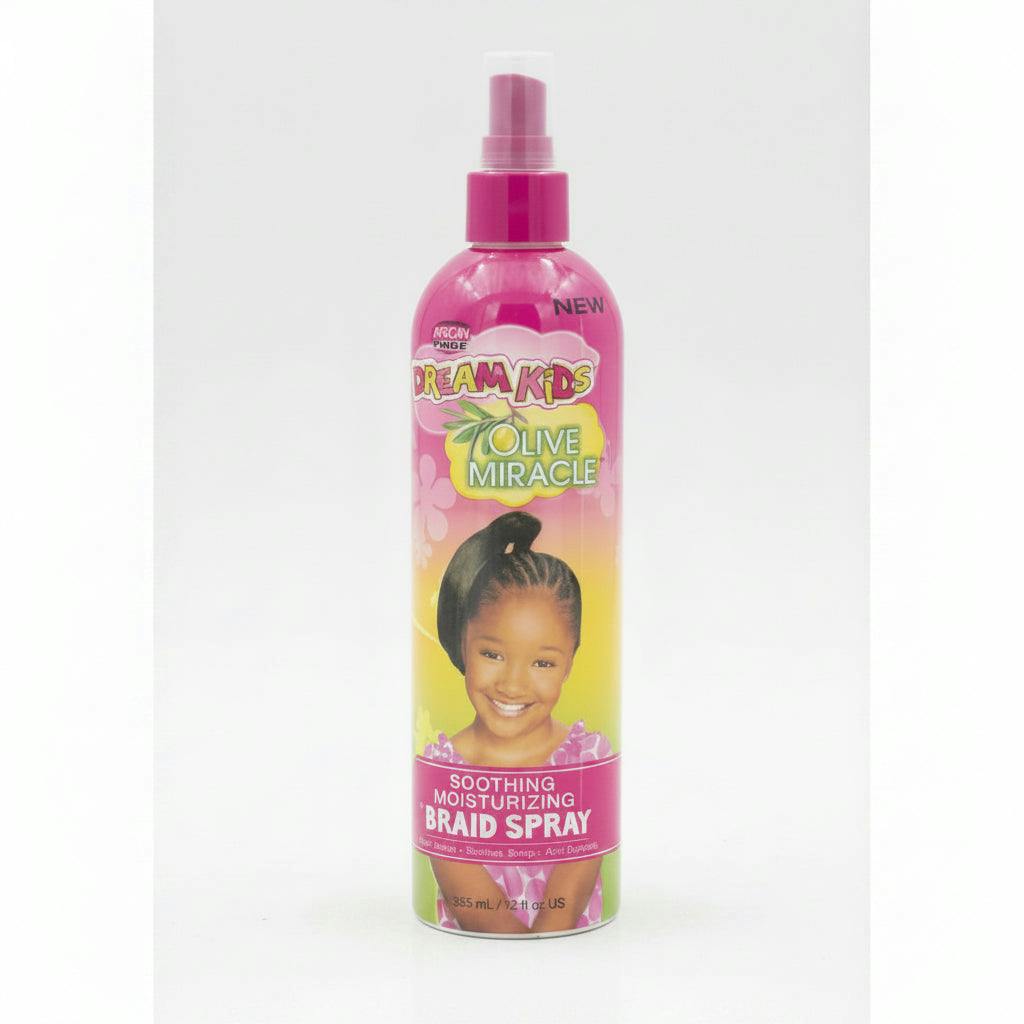 African Pride Dream Kid's Olive Miracle Braid Spray 12Oz