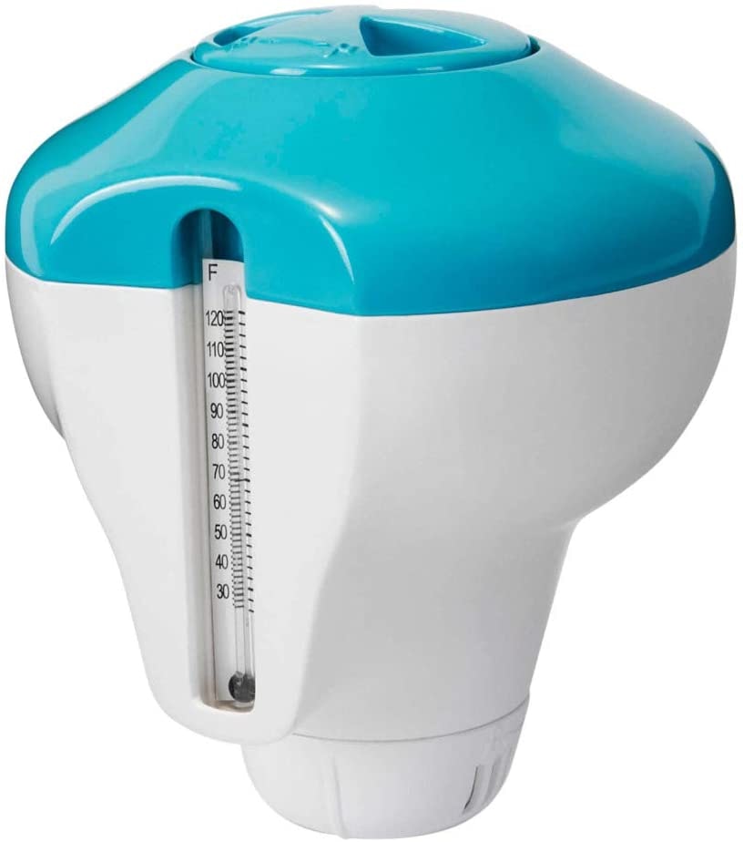 Intex 2 In 1 Floating Swimming Pool Chlorine Or Bromine Dispenser And Thermometer