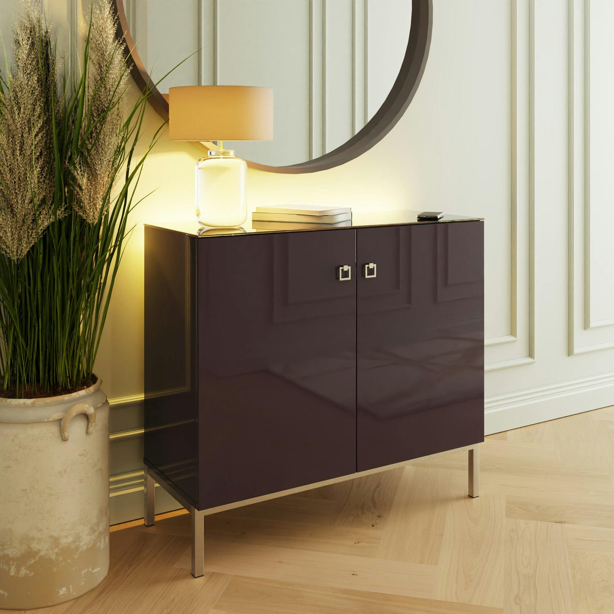 Rackhams Purple Frank Olsen Lyra Tall Sideboard