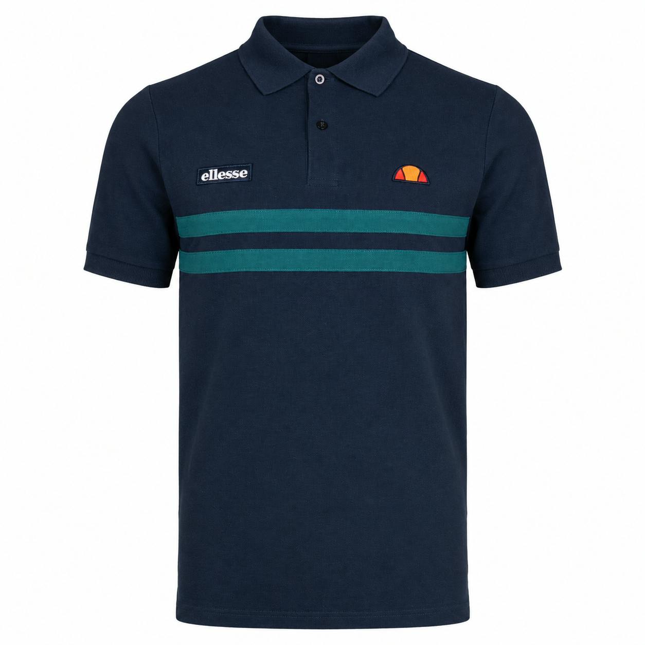 Ellesse Muccia Polo Shirt Navy/Teal - Xxl