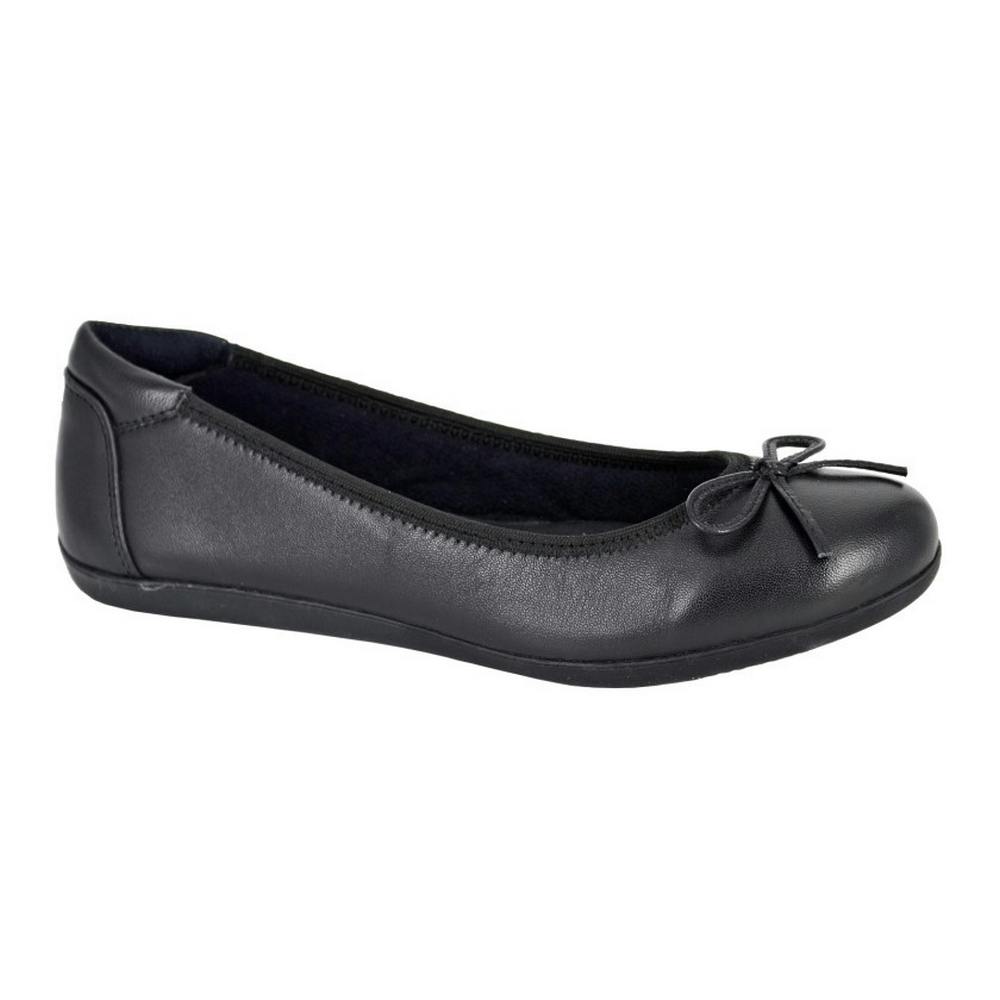 Cipriata Women's Black / Eria Leather Ballerina Flats - 3 Uk - 100% Mixed