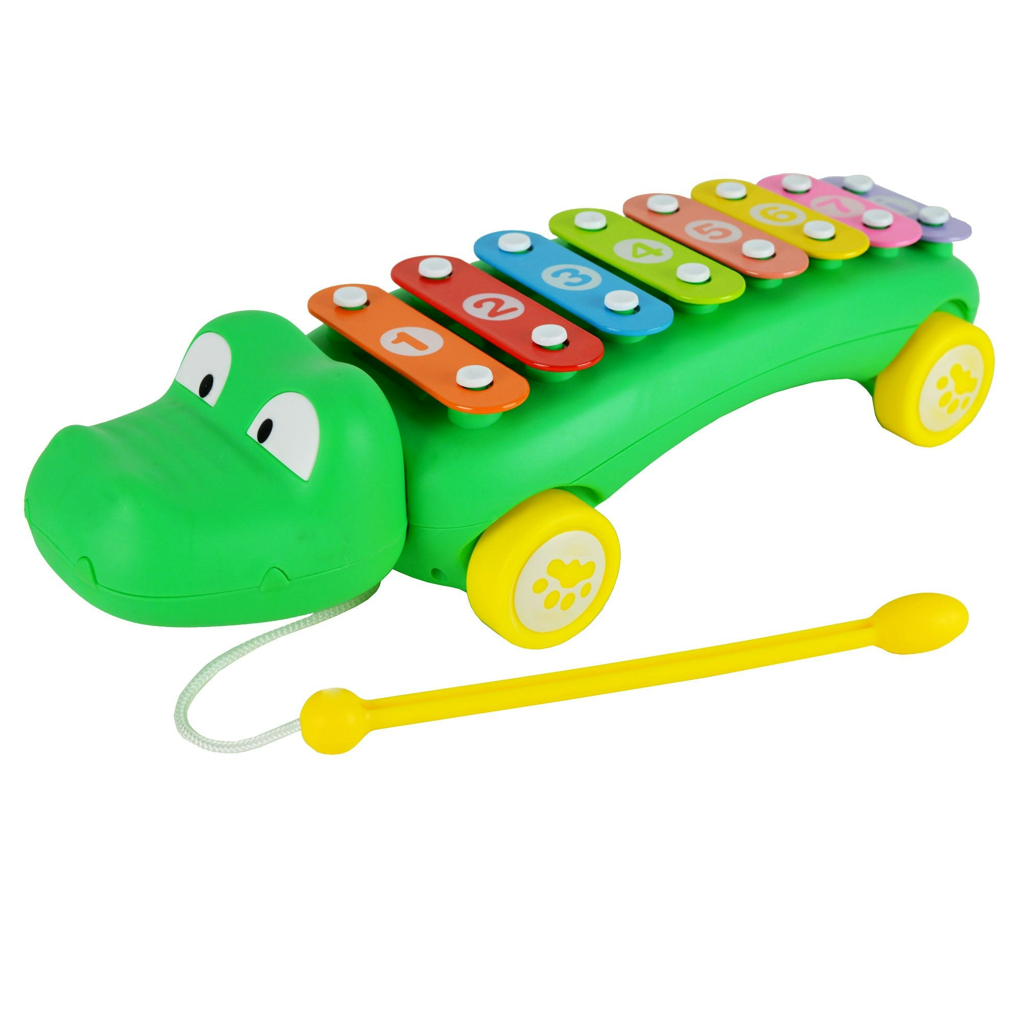 Little Star Green Crocodile Pull Along Xylophone