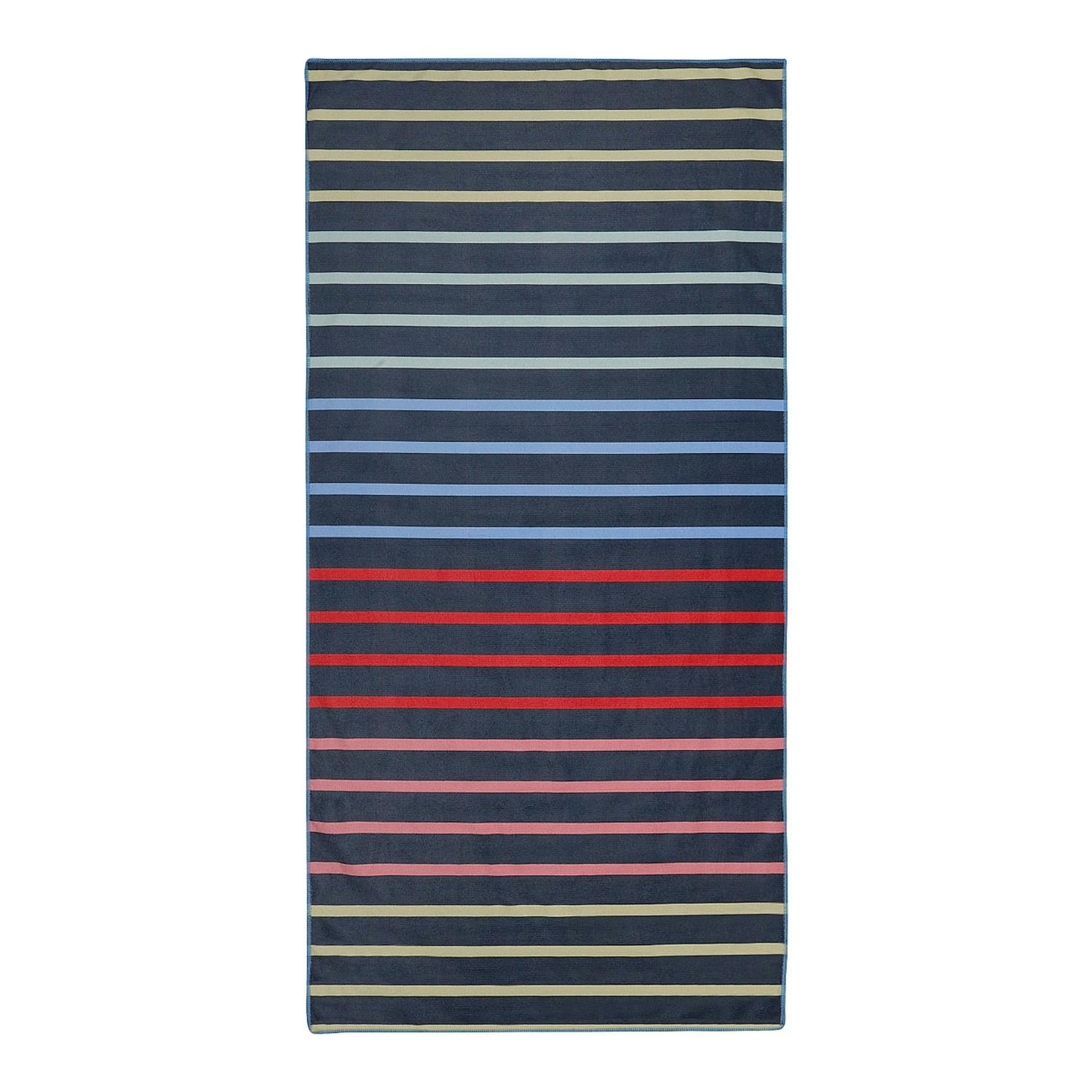 Regatta Multi Stripe Beach Towel - Navy - Navy - One Size