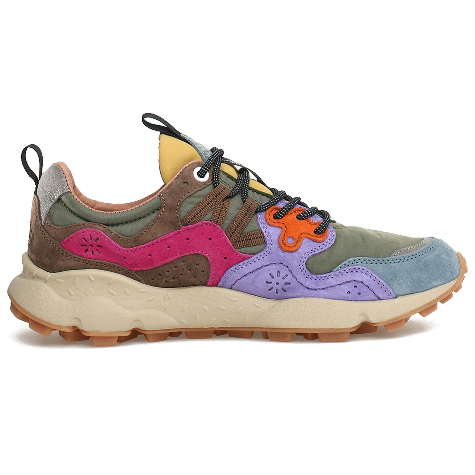 Flower Mountain Men's Light Yamano 3 Trainers - Khaki/Multi - Eu 44