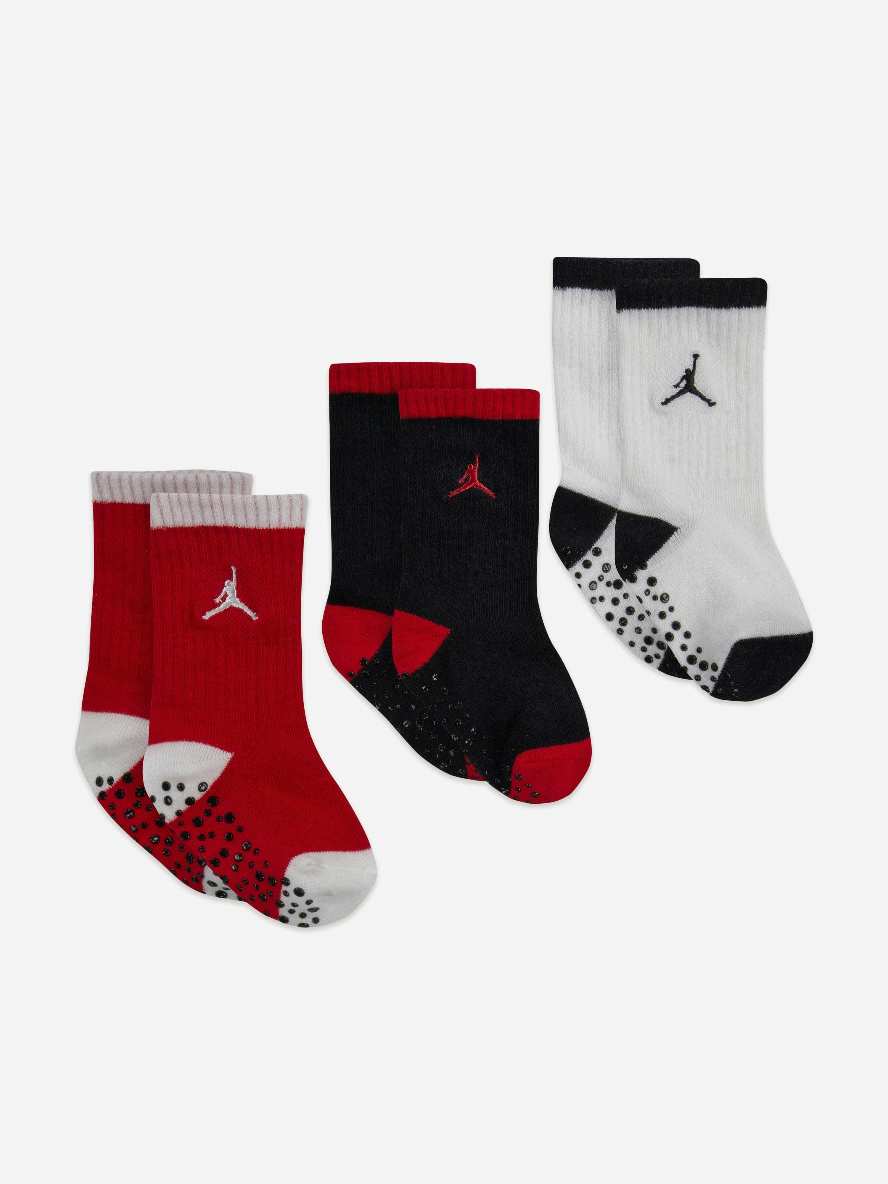 Jordan Men's Black Baby Boys Speckle Socks Set In - 12 - 24 Mths