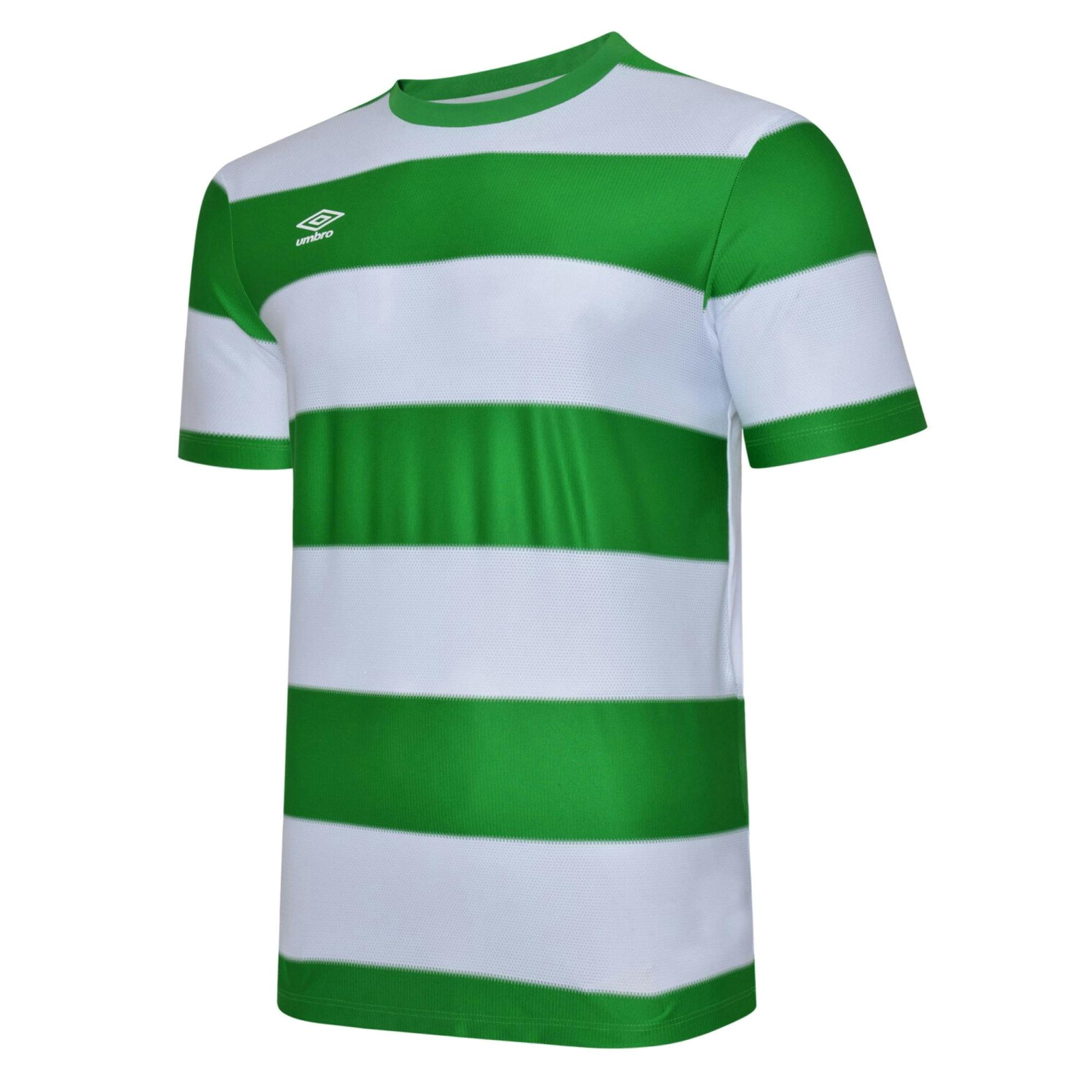 Umbro Men's Green/White Triumph Jersey - Emerald - Emerald - Xxl - 100% Polyester