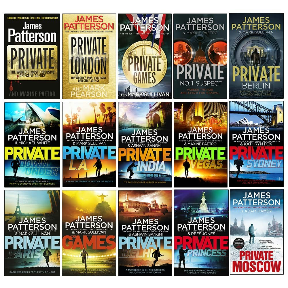 Arrow James Patterson Private Series 1-15 Books Collection Set