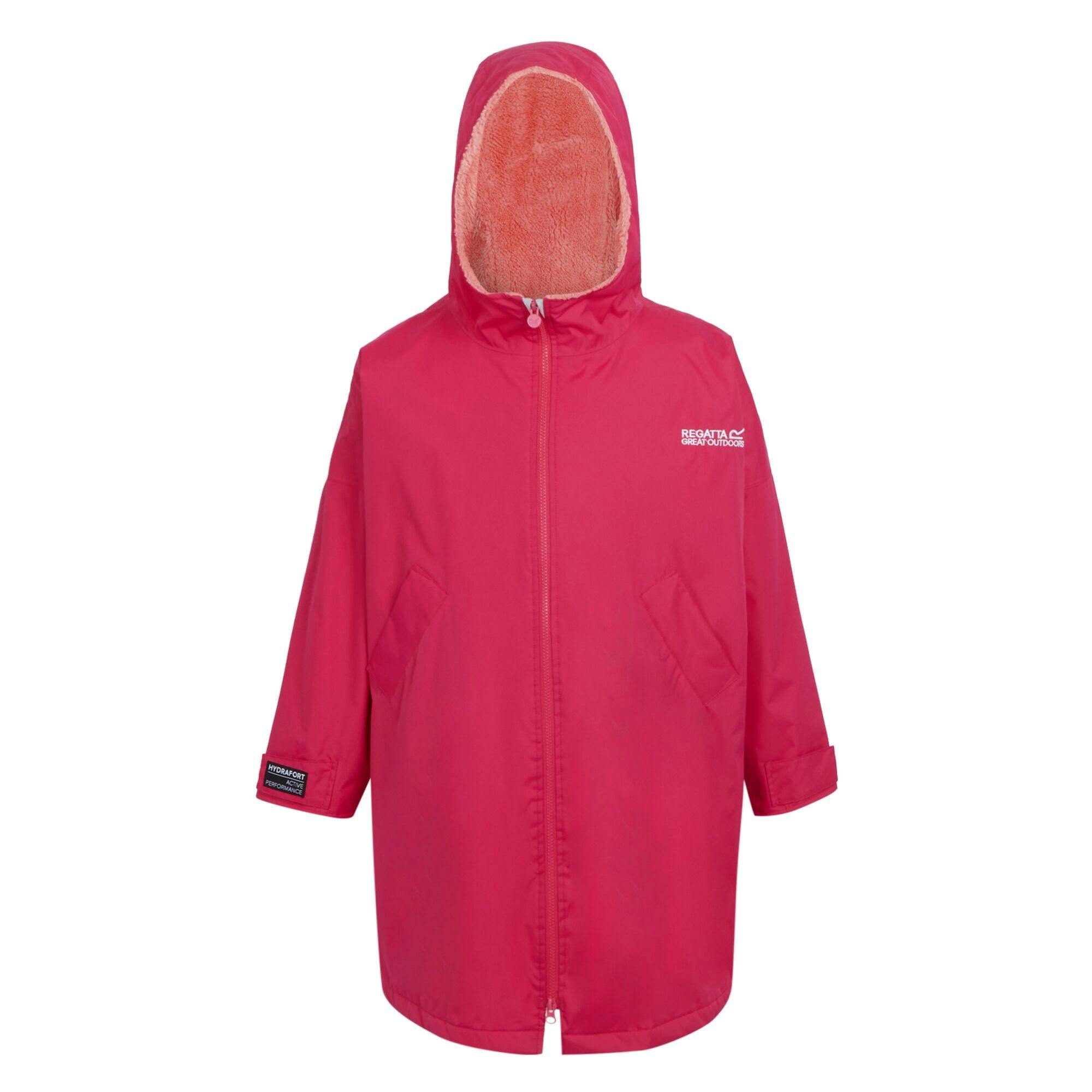 Regatta Boys Pink Childrens/Kids Changing Robe - Potion/ Shell - 9-13 Years - Potion/ Shell - 100% Polyester
