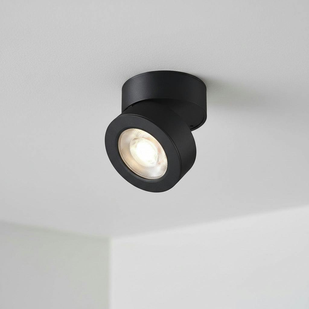 Ultra Beam Lighting Black 12 Watt Adjustable Ceiling Lamp