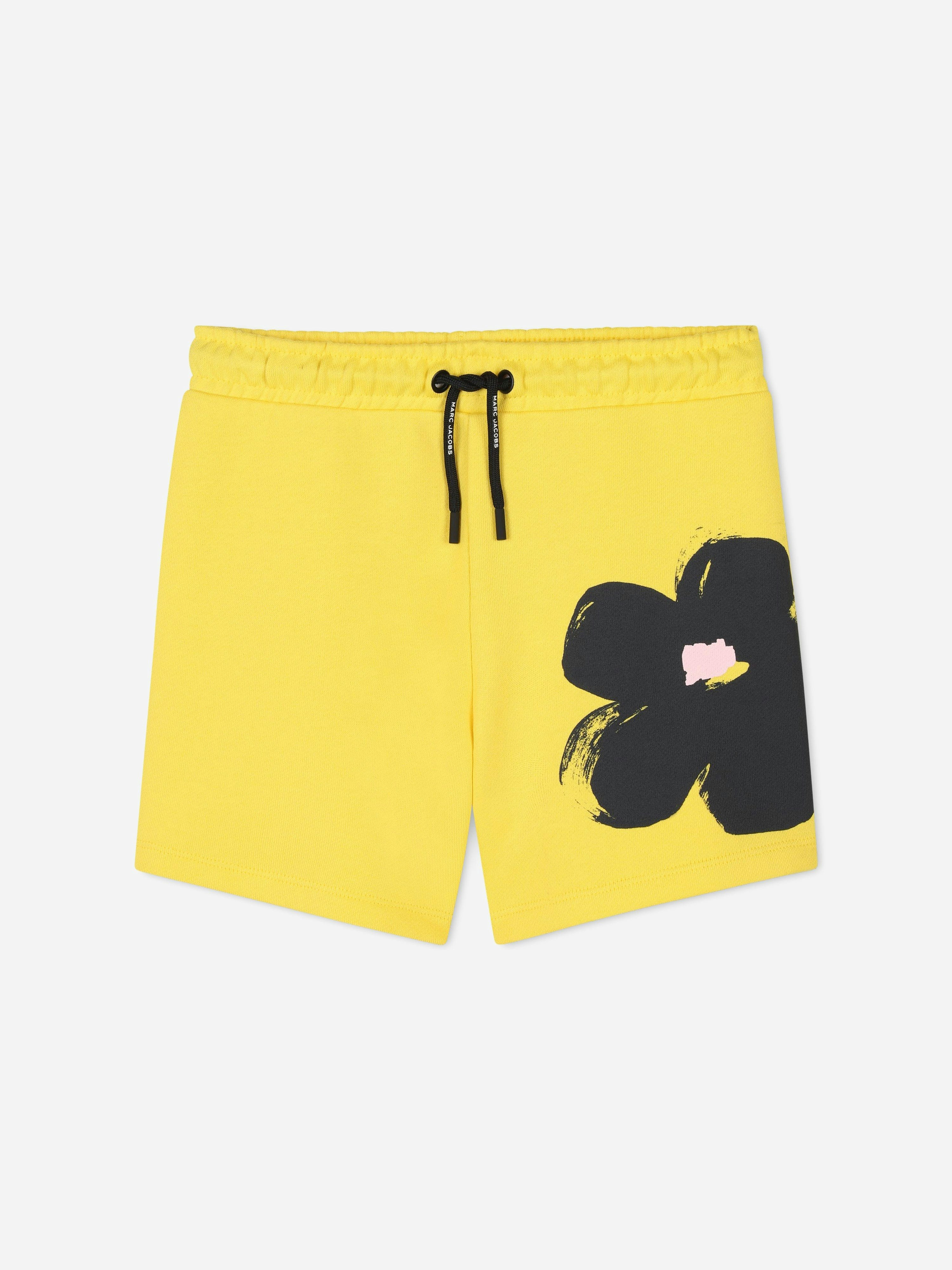 Marc Jacobs Girls Yellow Daisy Print Shorts In - 5 Yrs