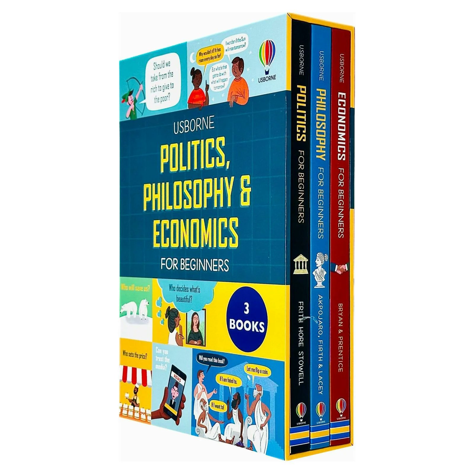 Usborne Publishing Ltd Big Subjects For Beginners Books Box Set (Politics, Philosophy And Economics) Size 3