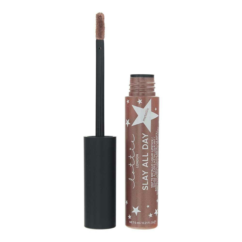 Lottie London Slay All Day Longwear Matte Liquid Metallic Shook Lipstick 6Ml