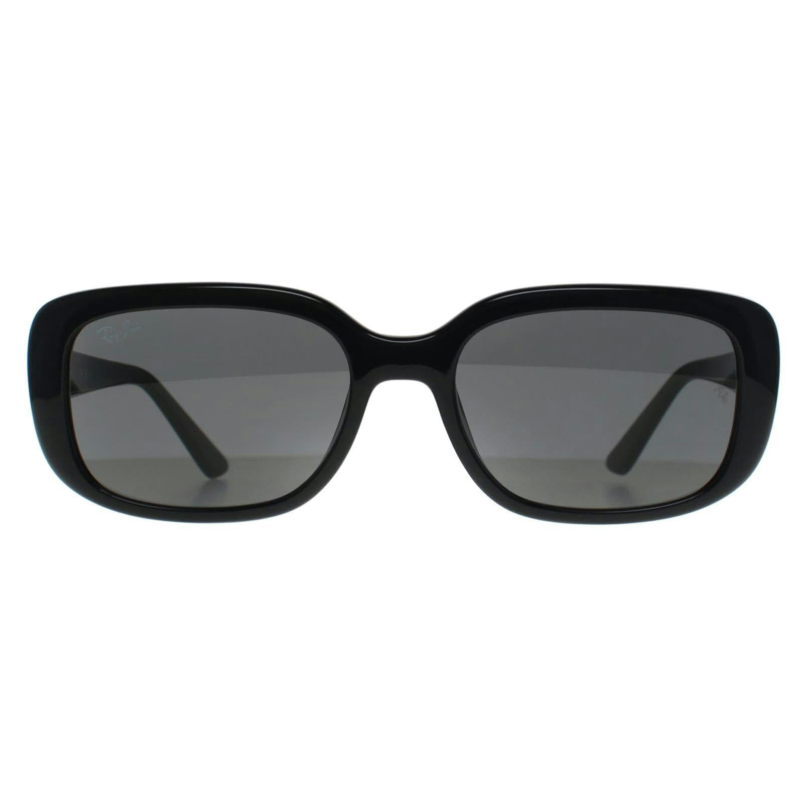 Ray - Ban Unisex Grey Ray - Ban Rb4421d 667787 Sunglasses Acetate Black Pillow Normal - Image 11