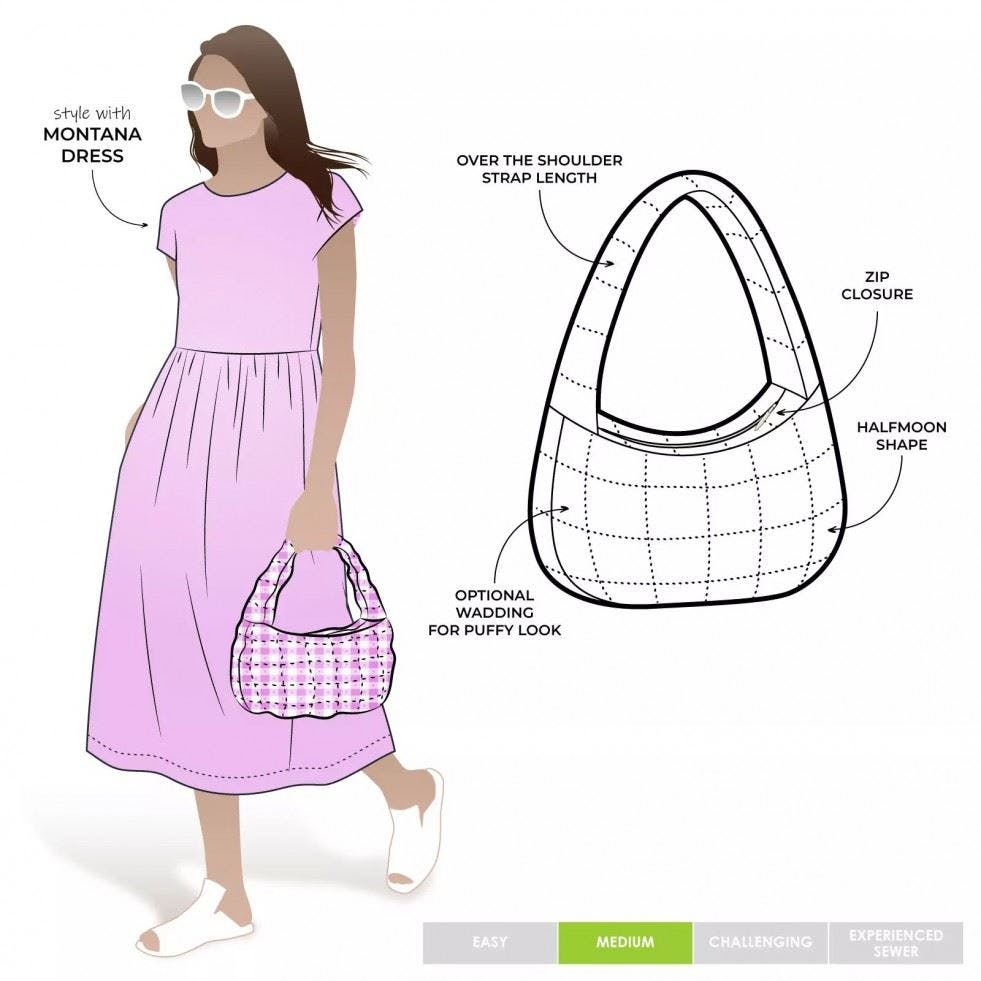 Style Arc Sewing Pattern Montana Bag - Bags - Intermediate
