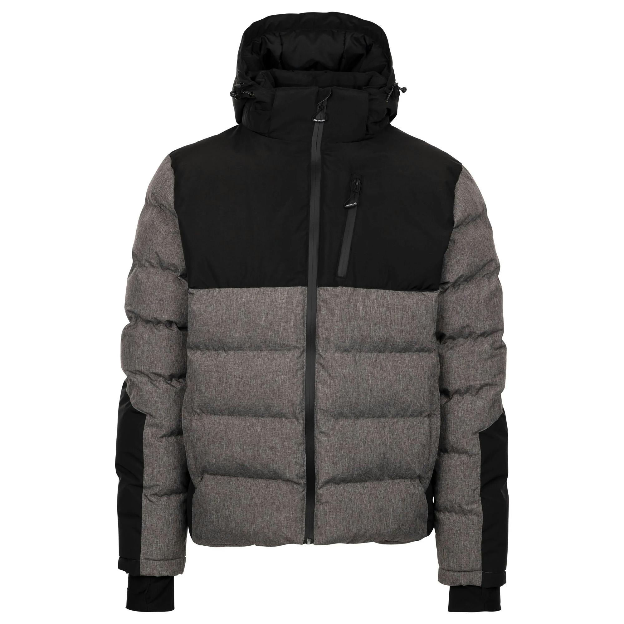 Trespass Men's Grey Delabole Padded Jacket - Marl - Xxl - Marl - 100% Polyester
